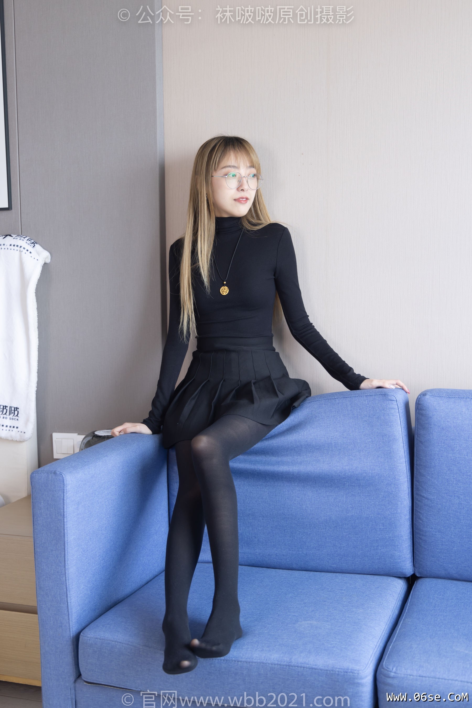 图片[30]-BoBoSocks袜啵啵 No.255 稚予 -皮鞋、厚黑丝[144P]-六色网
