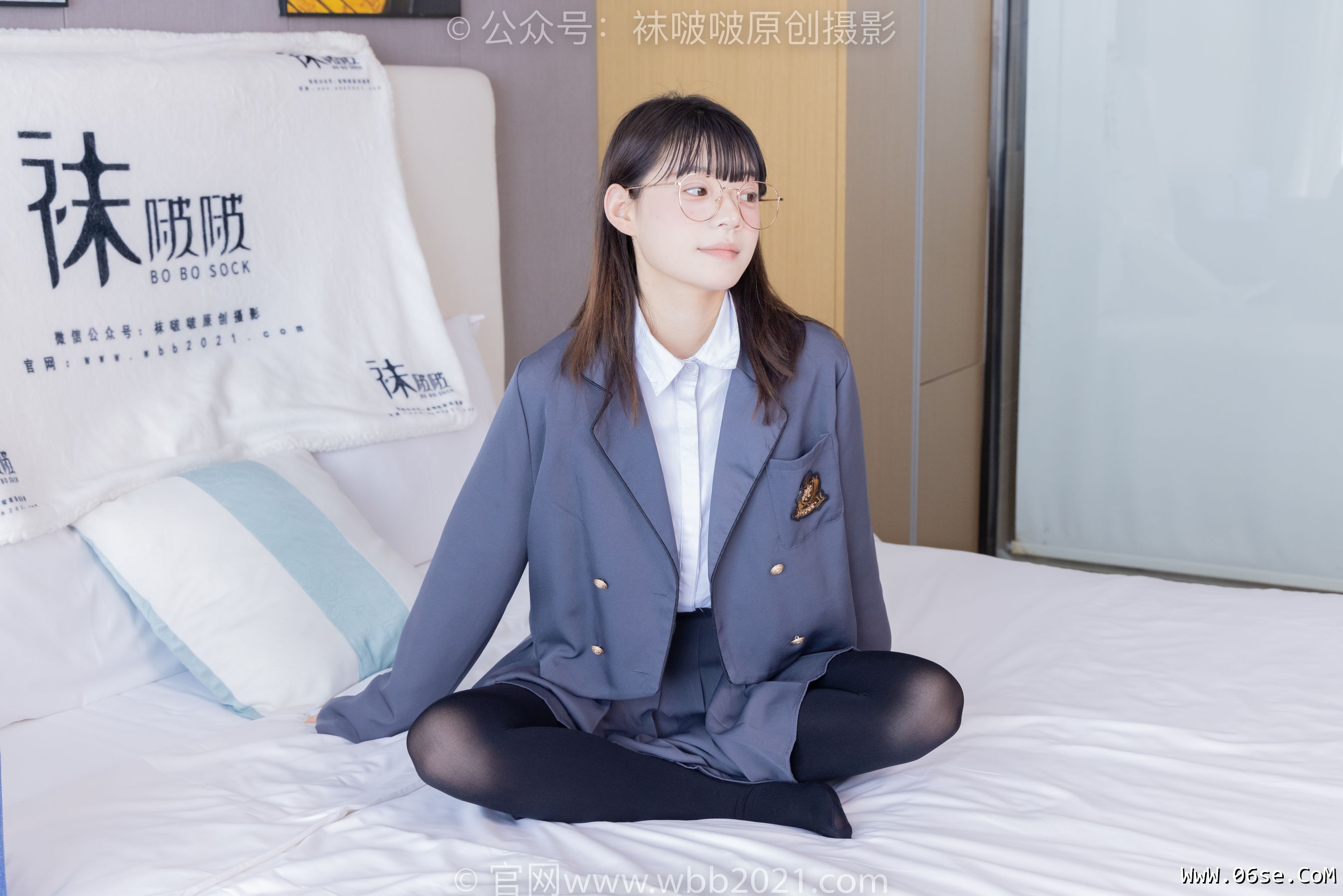 图片[16]-BoBoSocks袜啵啵 No.402 糯米 -皮鞋、厚黑丝、学院jk[140P]-六色网