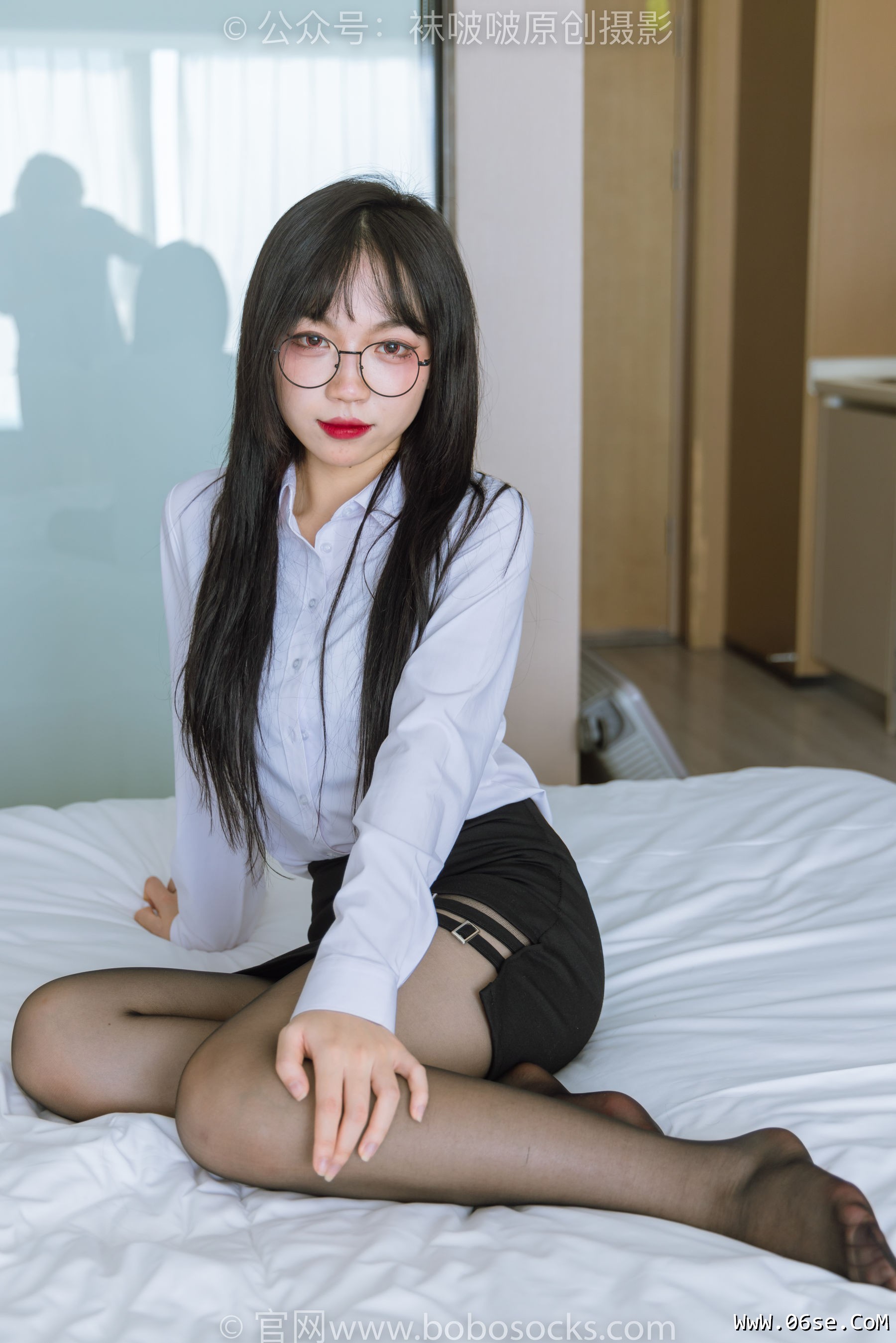 图片[121]-BoBoSocks袜啵啵 No.185 周周-ol制服、高跟鞋、黑丝[140P]-六色网