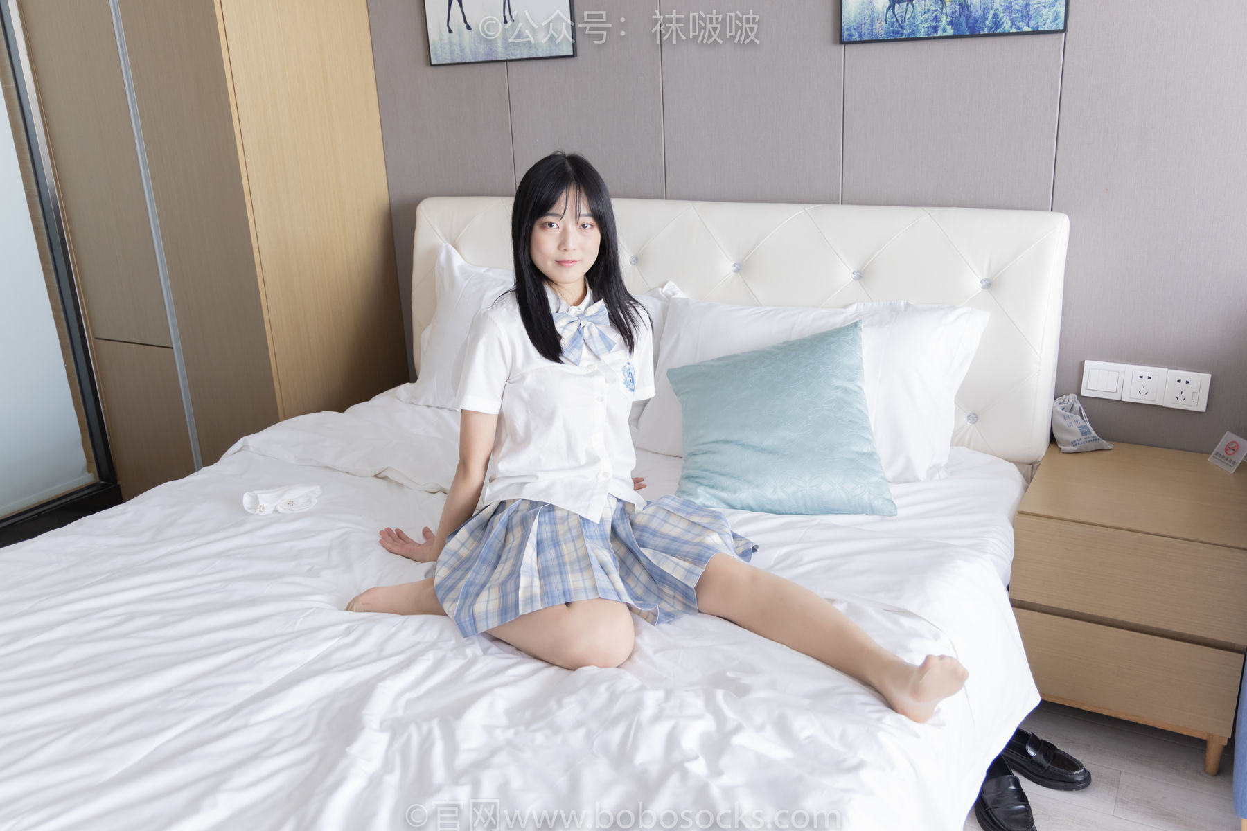 图片[129]-BoBoSocks袜啵啵 No.068 菠萝-JK制服、皮鞋、短白棉袜、肉丝[138P]-六色网