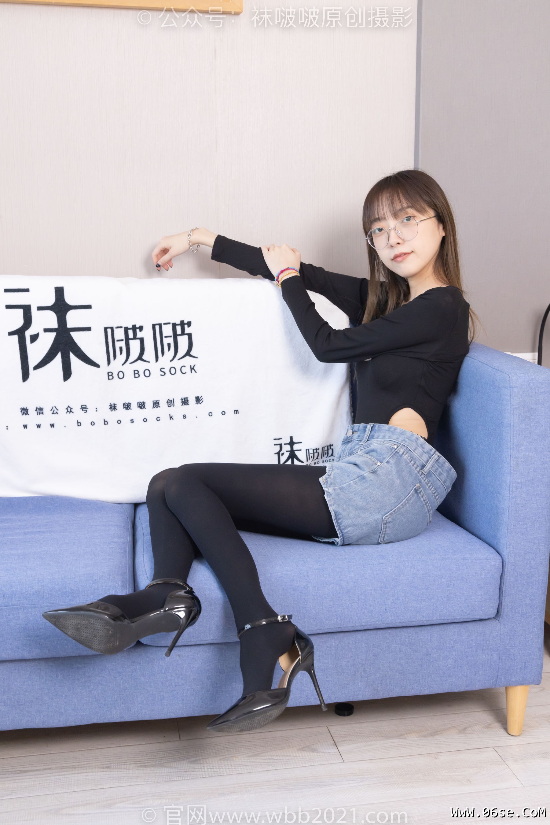 图片[80]-BoBoSocks袜啵啵 No.321 稚予 -高跟鞋、厚黑丝[150P]-六色网