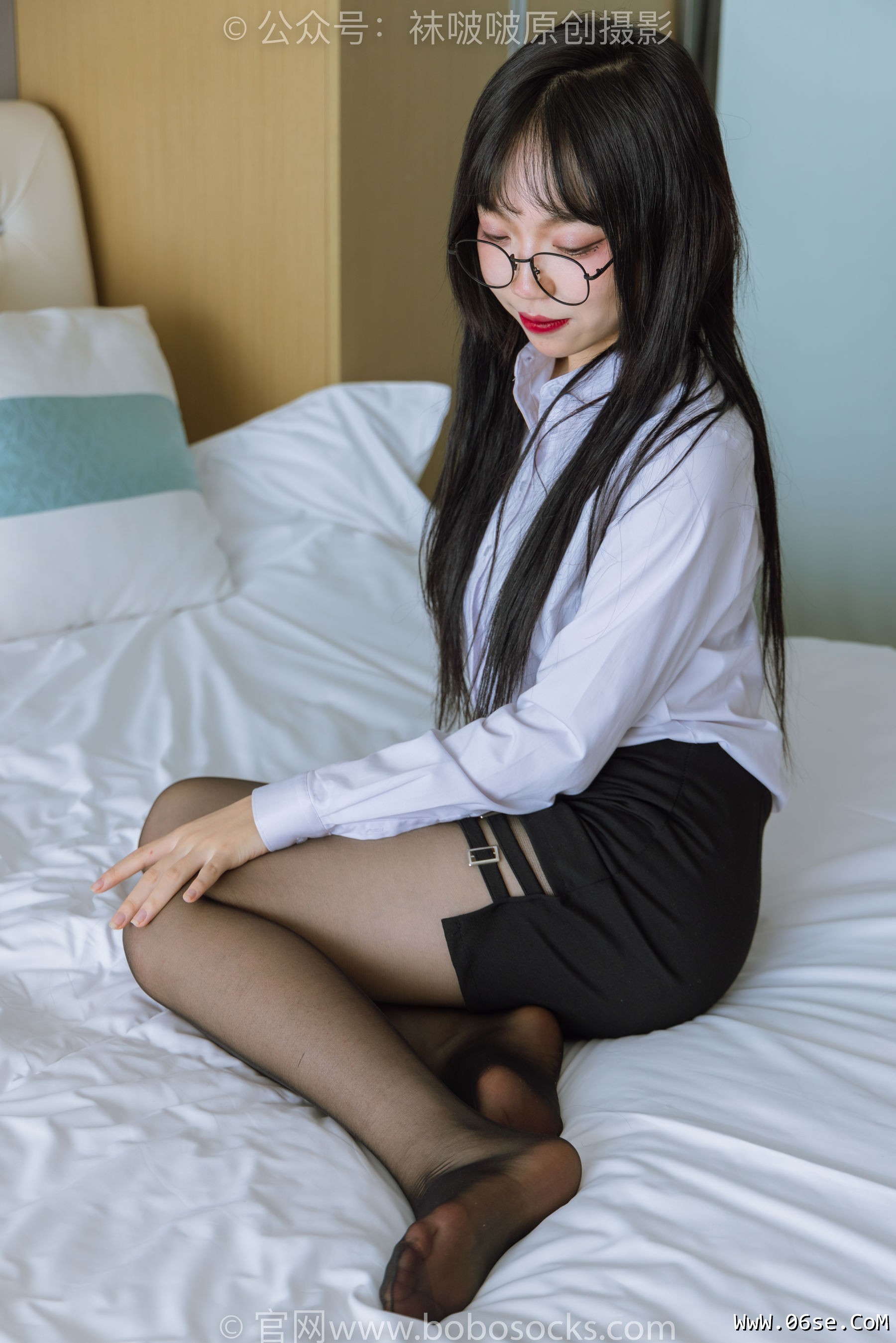 图片[114]-BoBoSocks袜啵啵 No.185 周周-ol制服、高跟鞋、黑丝[140P]-六色网