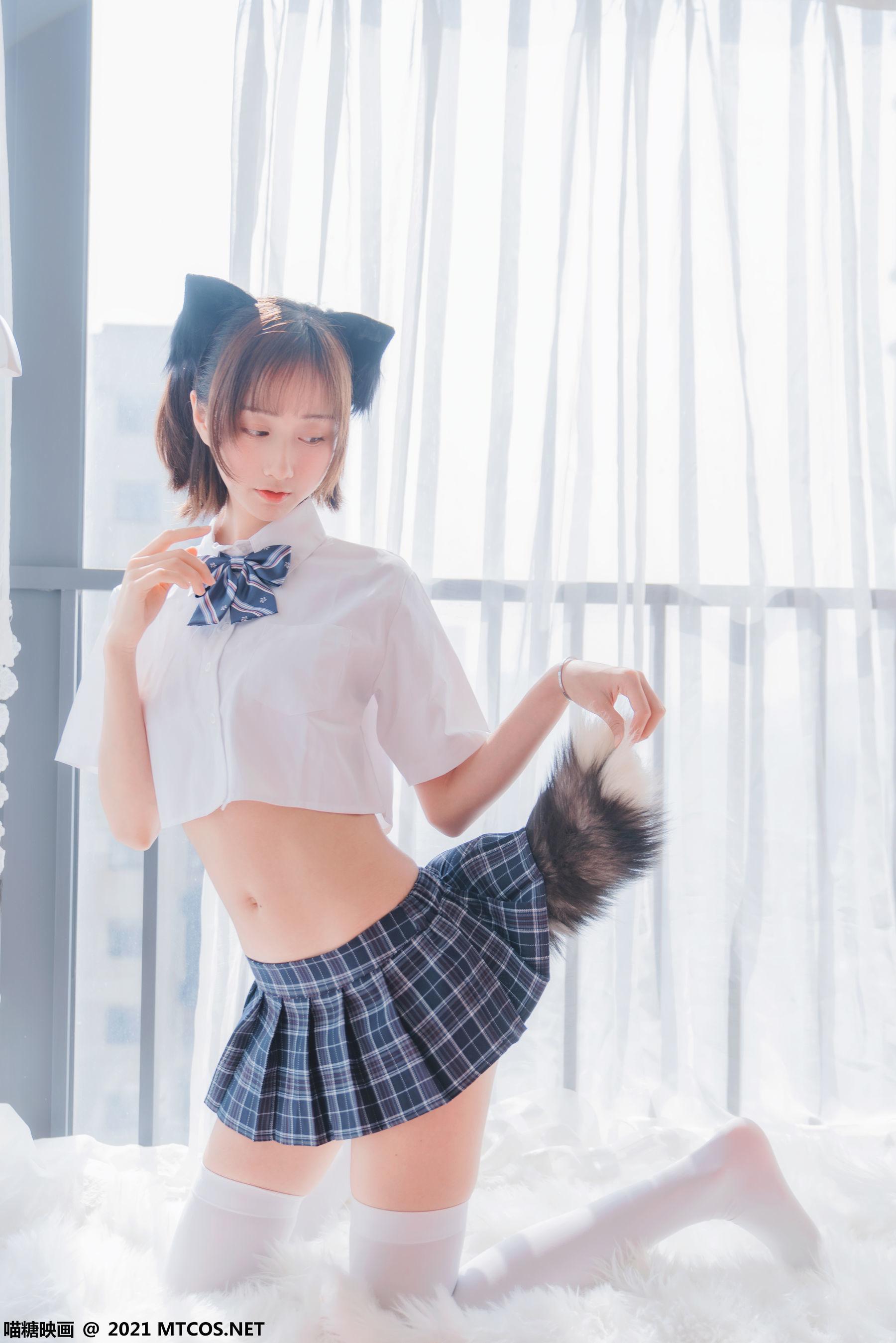 图片[2]-喵糖映画 VOL.436 猫儿少女 [33P]-六色网