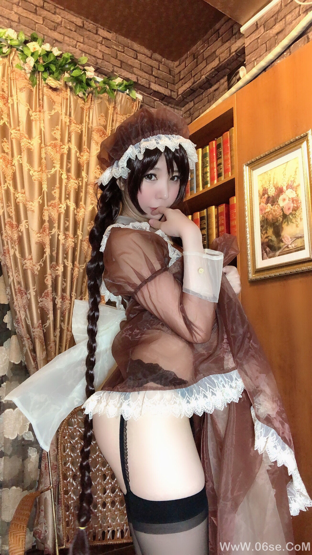 图片[59]-二次元巨乳美女鹿野希 透明女仆[97P]-六色网