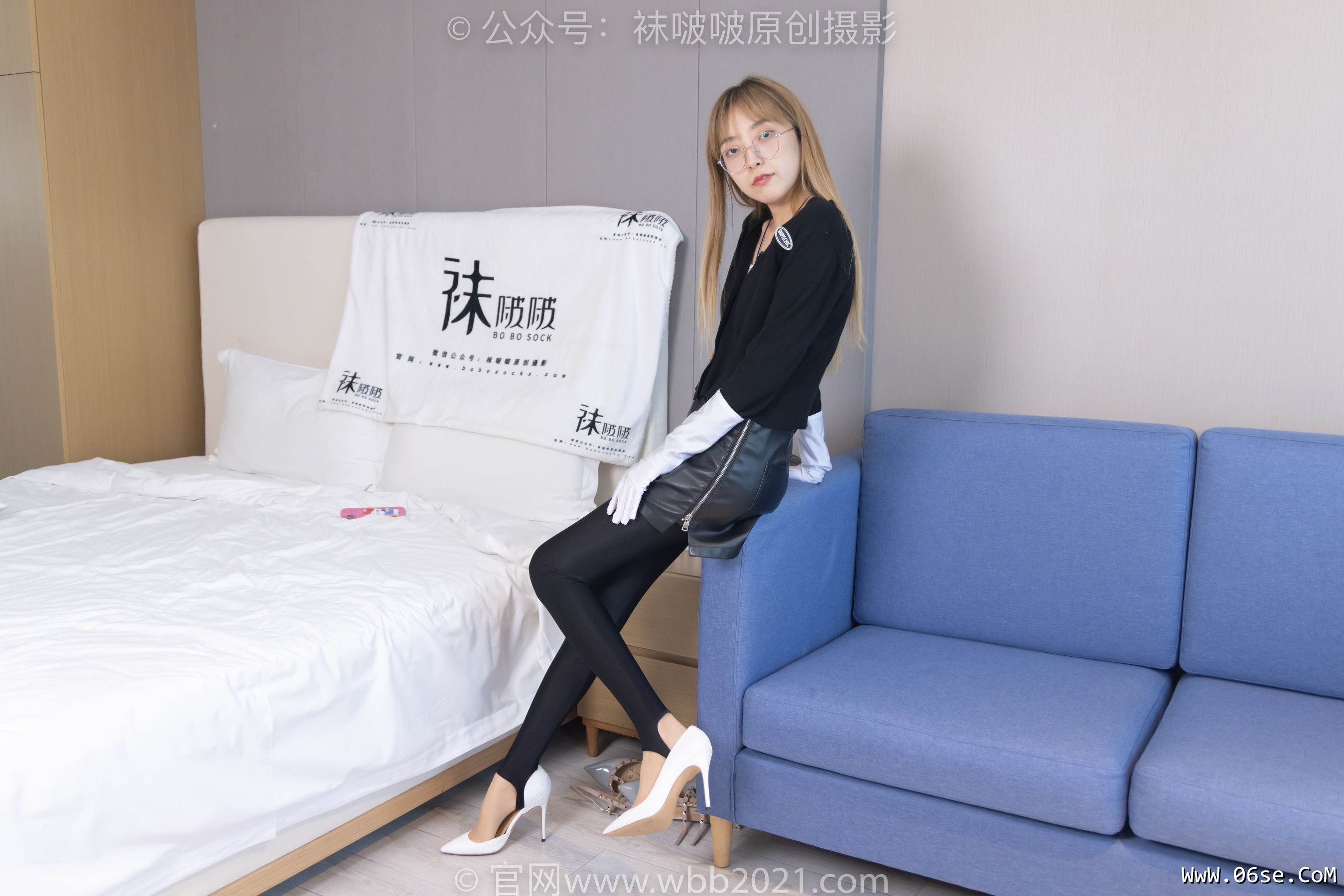 图片[75]-BoBoSocks袜啵啵 No.243 稚予 -两双高跟鞋、肉丝、踩脚裤[164P]-六色网
