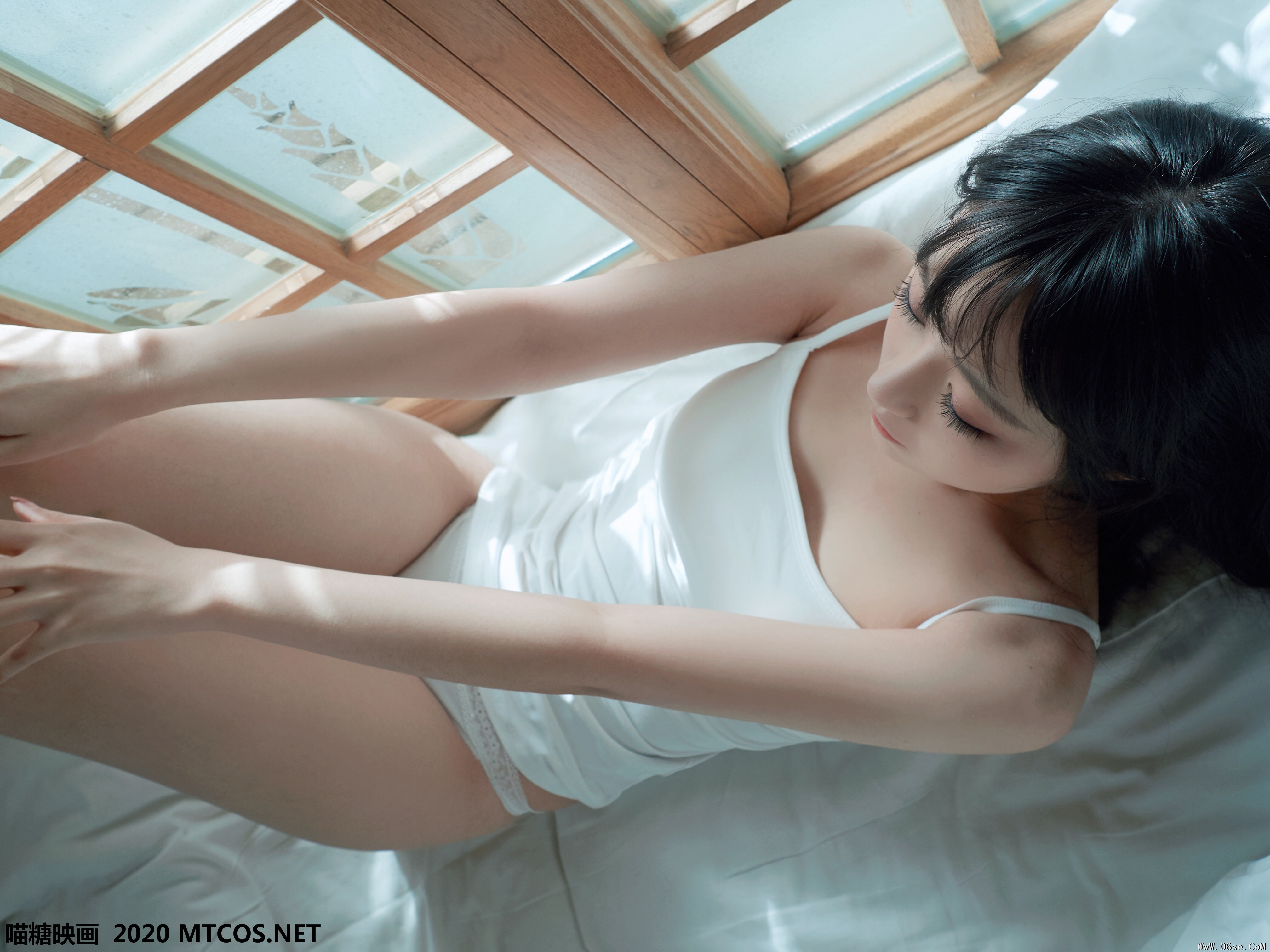图片[20]-喵糖映画 VOL.143 日系白T私房[35P／180M]-六色网