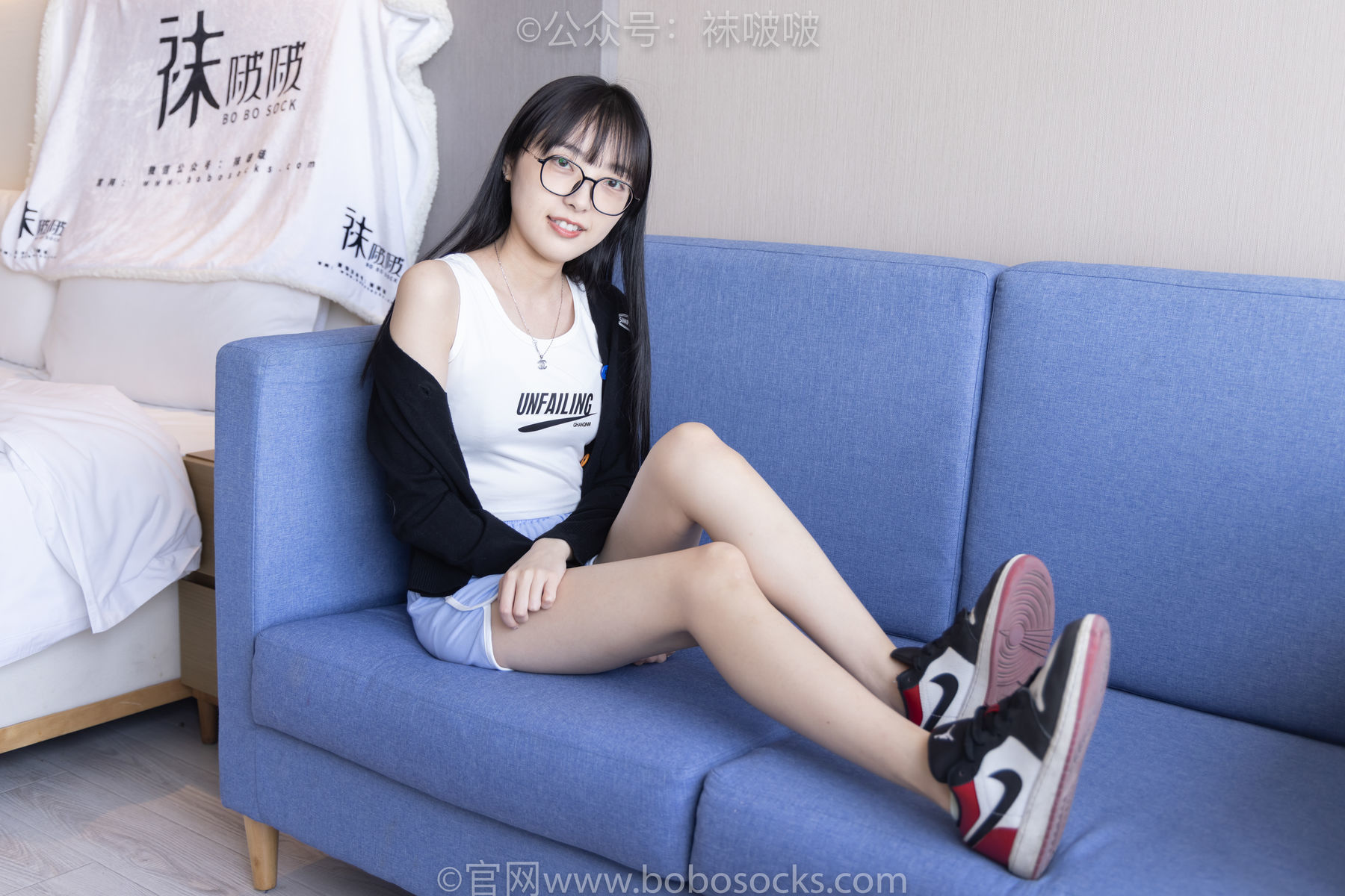 图片[19]-BoBoSocks袜啵啵 No.081 稚予- AJ、浅黄色短棉袜、浅蓝色短棉袜、裸足[145P]-六色网