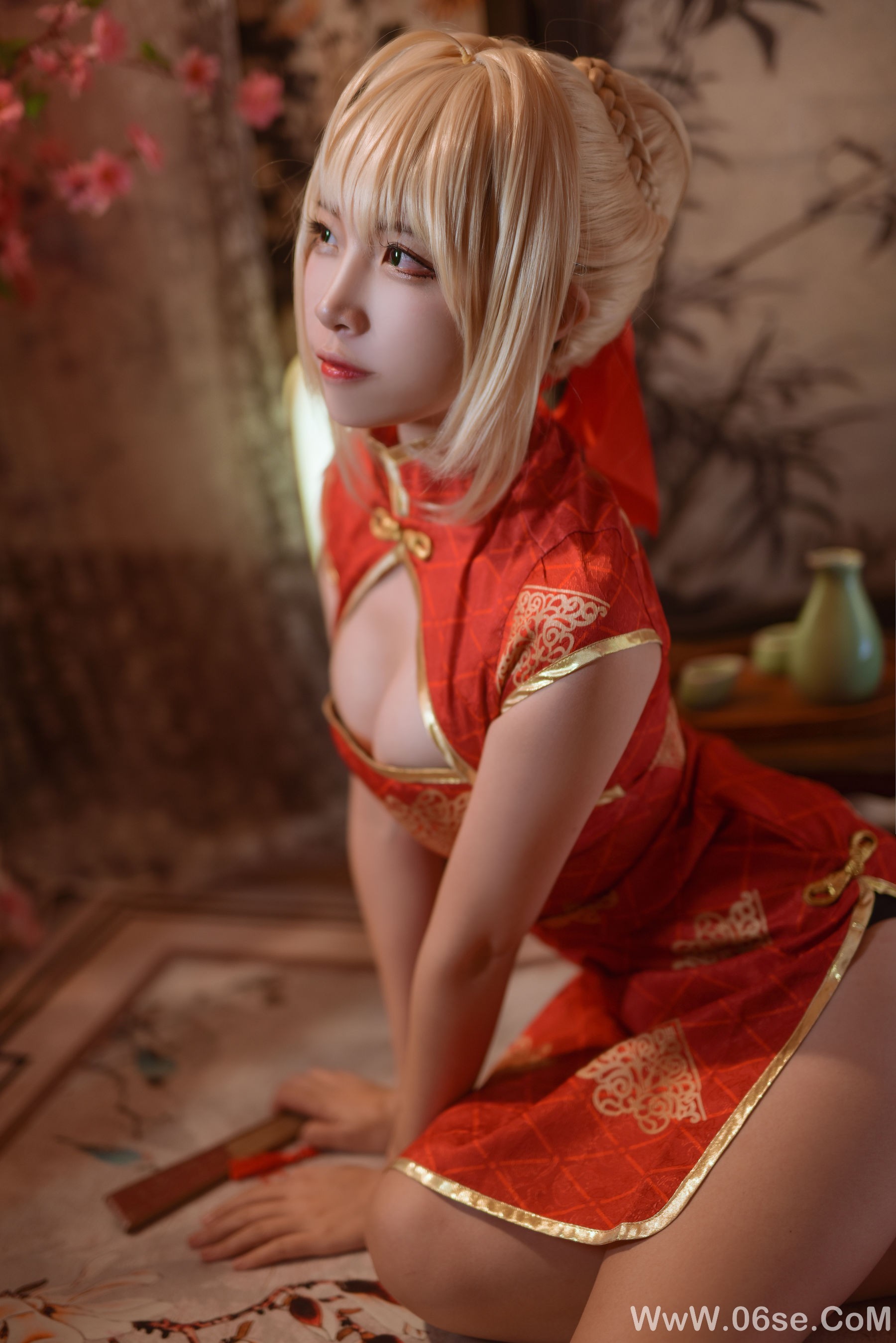 人气Coser二佐Nisa Fate尼禄旗袍[20P]-六色网