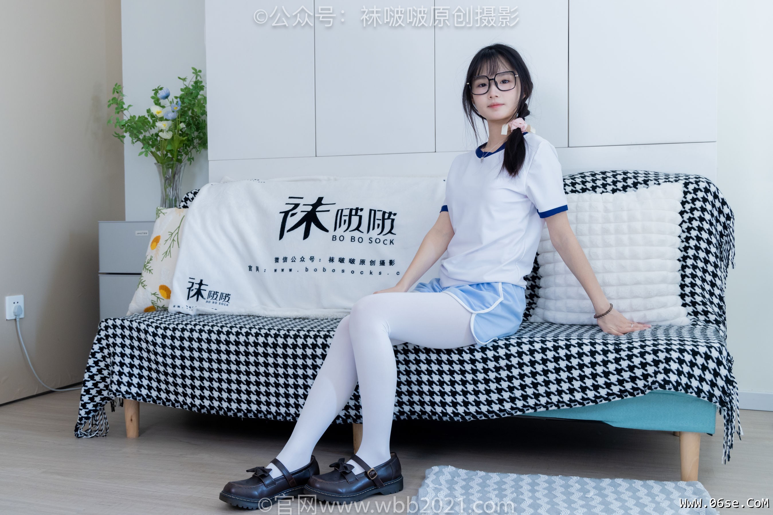 图片[46]-BoBoSocks袜啵啵 No.325 甜甜圈 -皮鞋、厚白丝[145P]-六色网