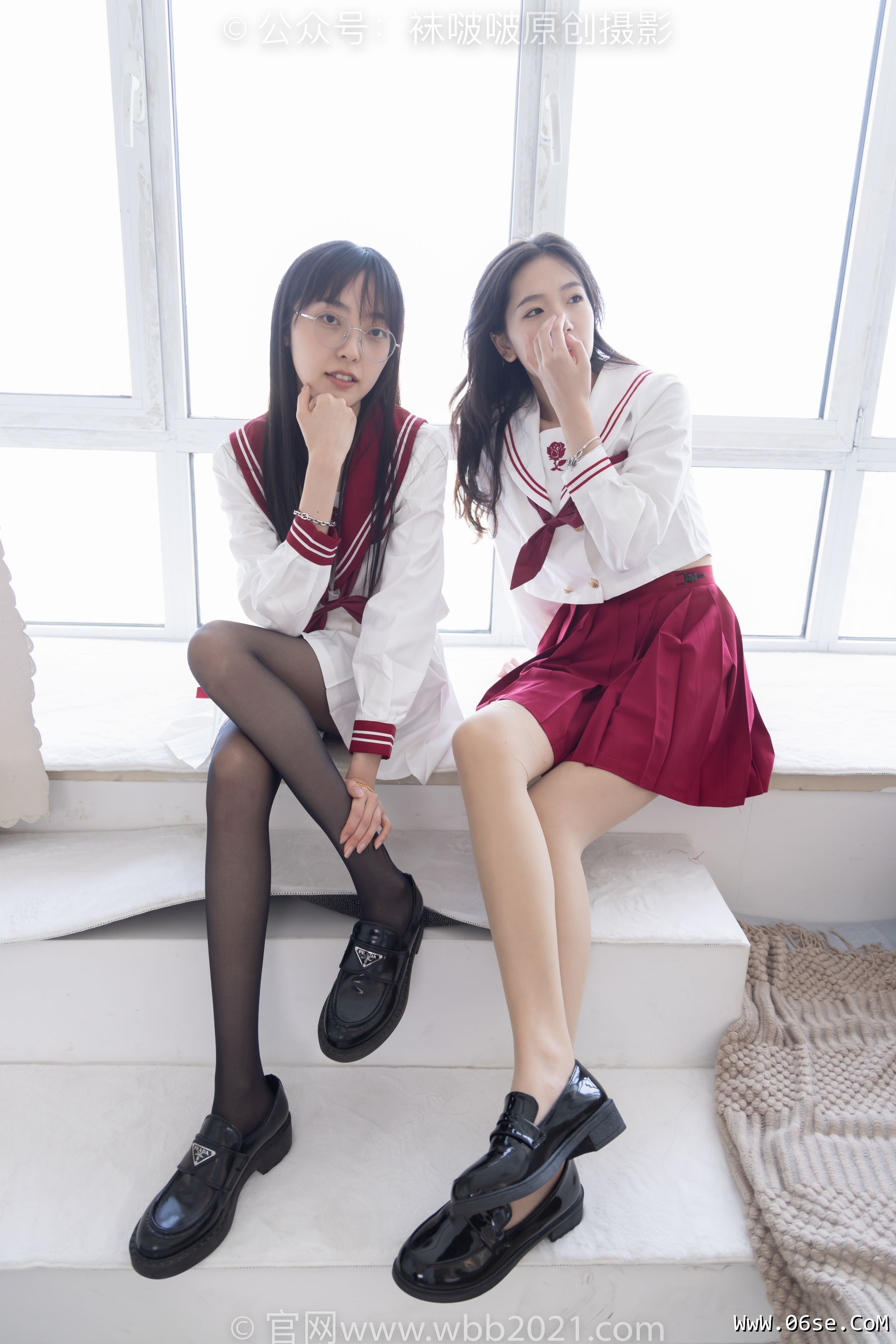 图片[24]-BoBoSocks袜啵啵 No.302 小甜豆&稚予 -三双皮鞋、板鞋、黑丝、两双肉丝、裤里丝[140P]-六色网