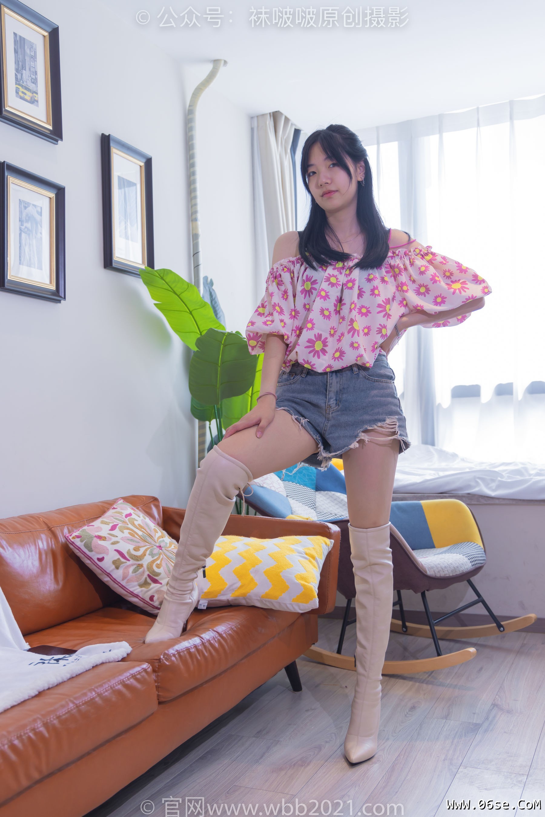 图片[140]-BoBoSocks袜啵啵 No.308 小甜豆 -长靴、白棉袜、裸足[170P]-六色网