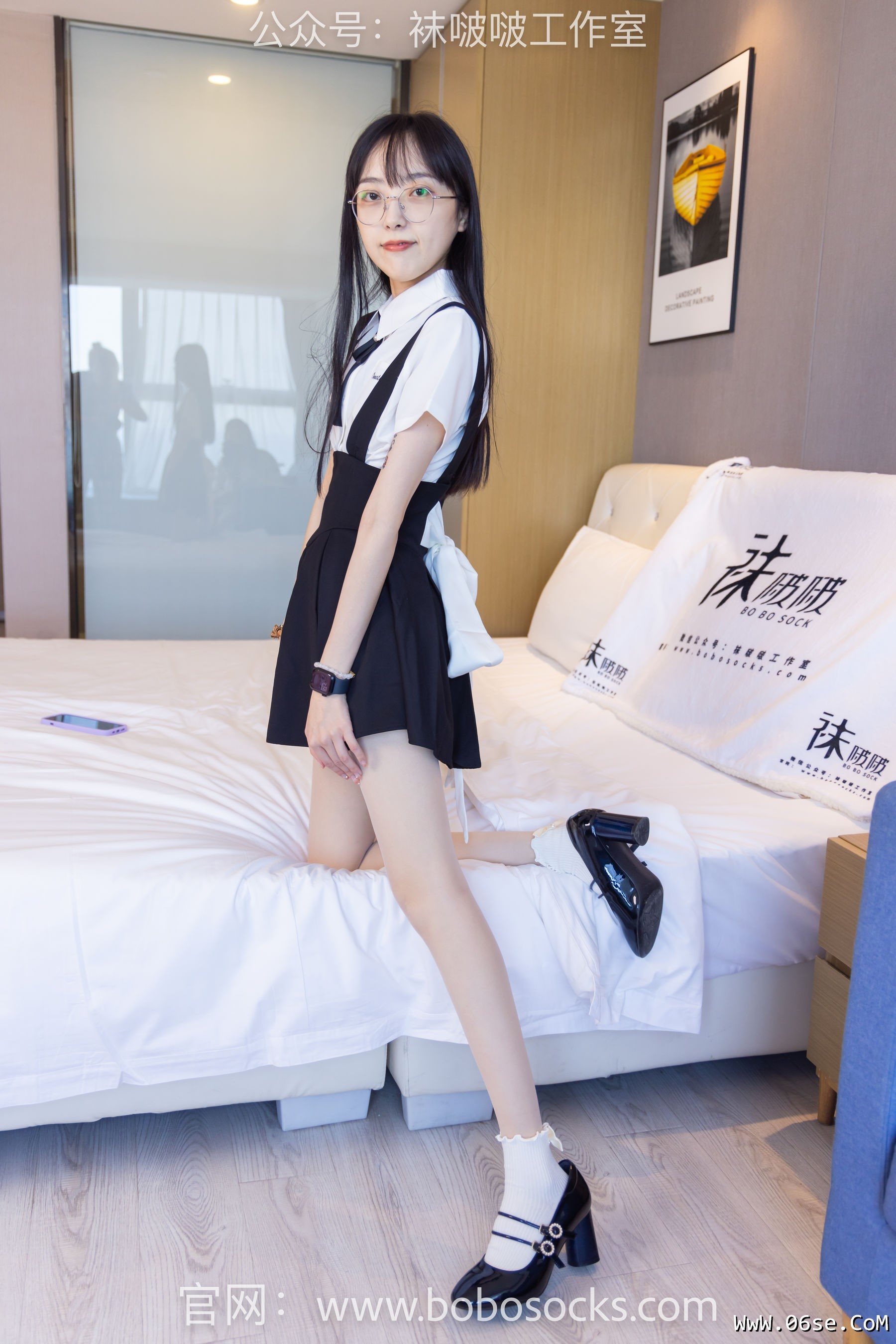 图片[59]-BoBoSocks袜啵啵 No.121 稚予-高跟鞋、白棉袜、肉丝[140P]-六色网