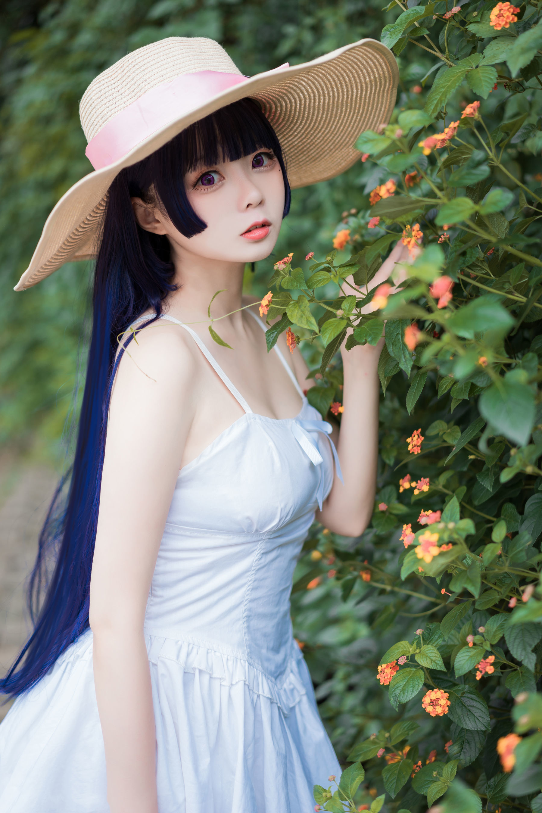 图片[8]-喵糖映画 VOL.414 花园白裙 [37P]-六色网