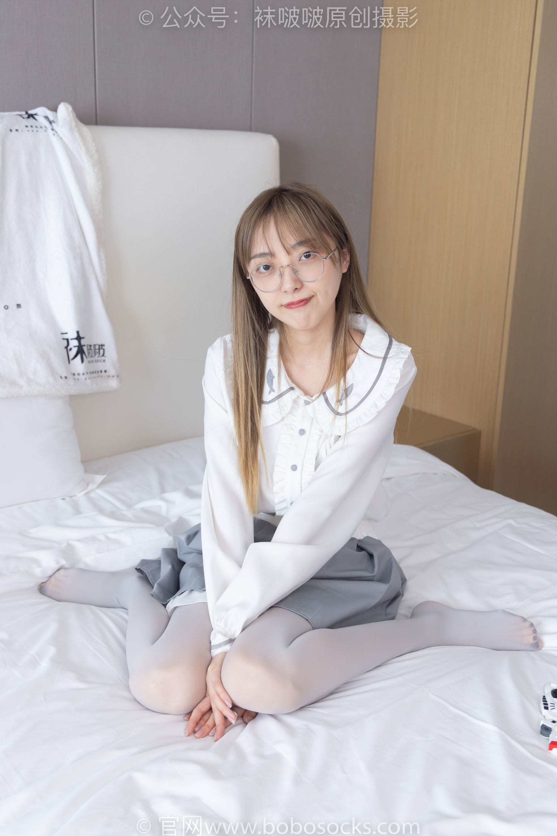 图片[96]-BoBoSocks袜啵啵 No.213 稚予 -黑皮鞋、厚灰丝[140P]-六色网