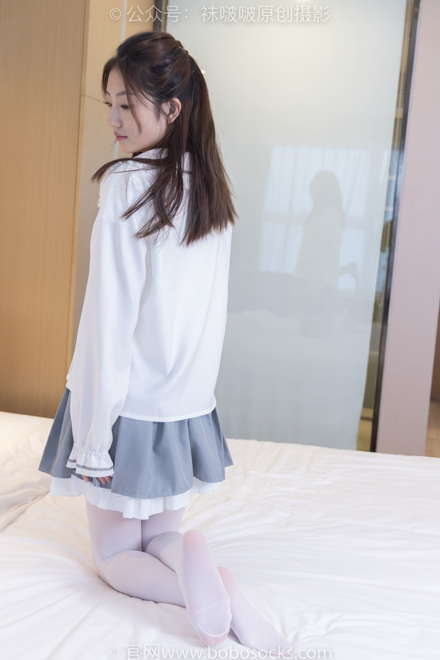 图片[9]-BoBoSocks袜啵啵 No.211 小沫 -高跟鞋、厚白丝[142P]-六色网