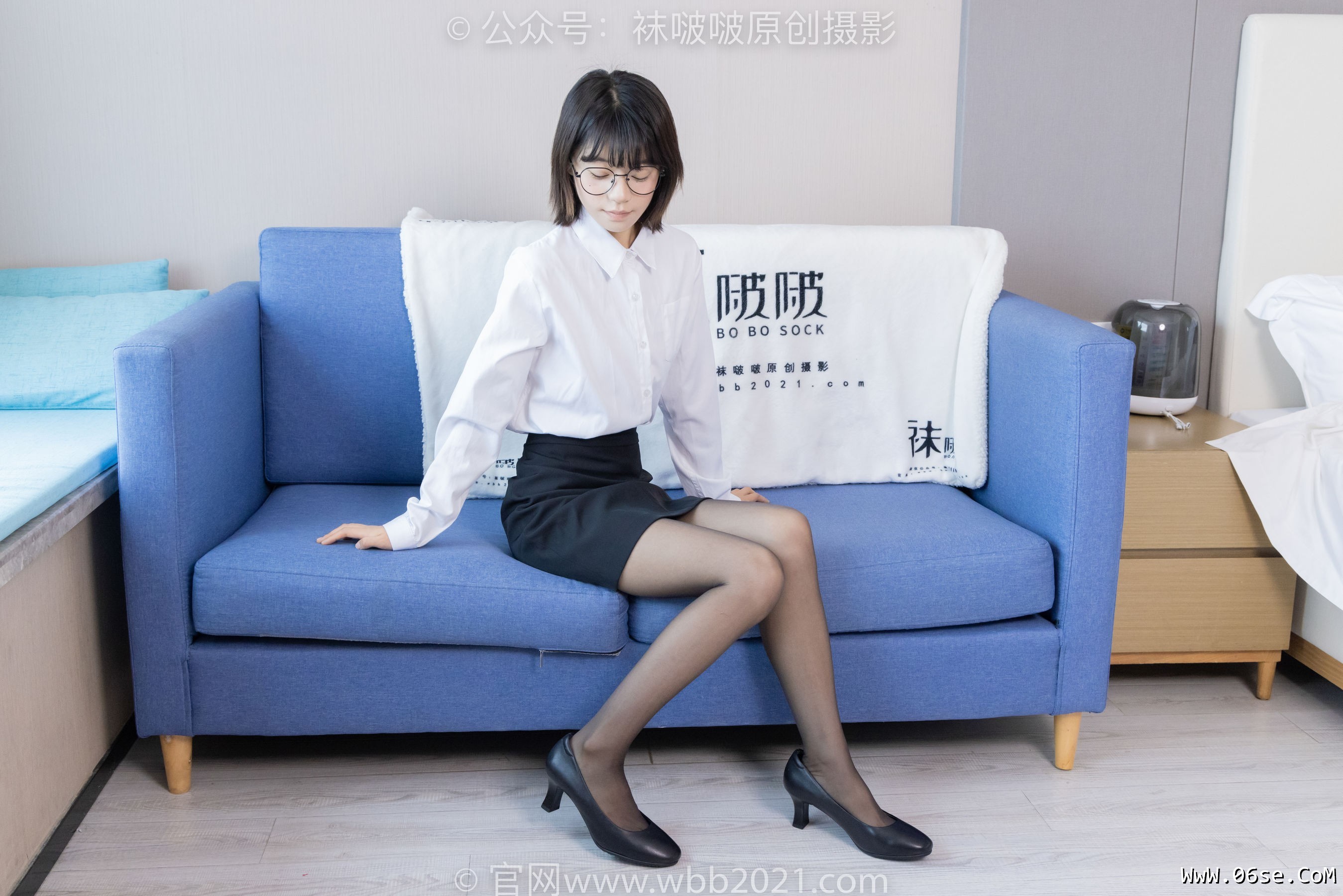 图片[60]-BoBoSocks袜啵啵 No.436 糯米 -OL制服、两双平底鞋、薄黑丝、厚肉丝[150P]-六色网