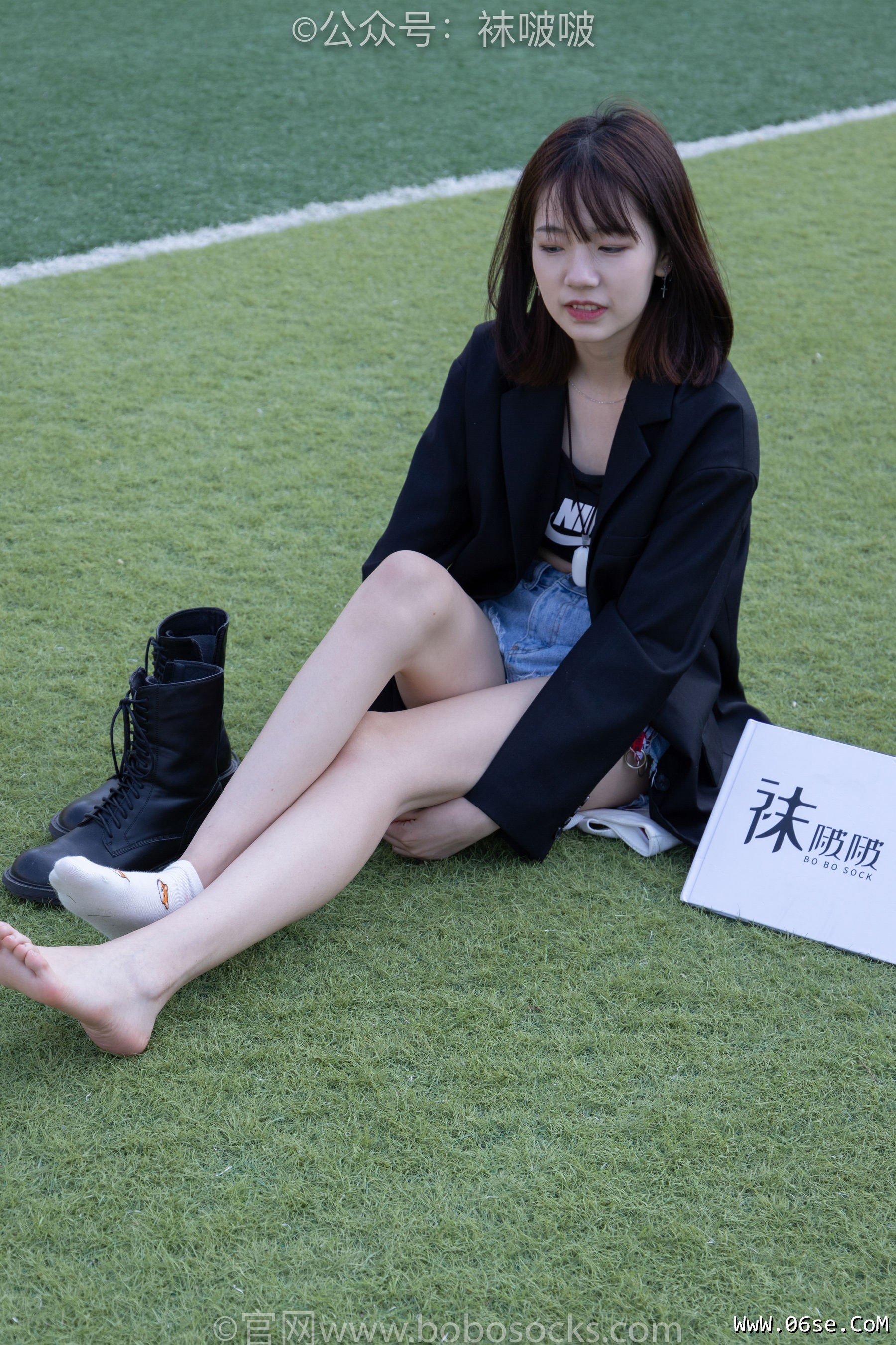 图片[67]-BoBoSocks袜啵啵 No.010 小甜豆-马丁靴、白色短棉袜、裸足[117P]-六色网