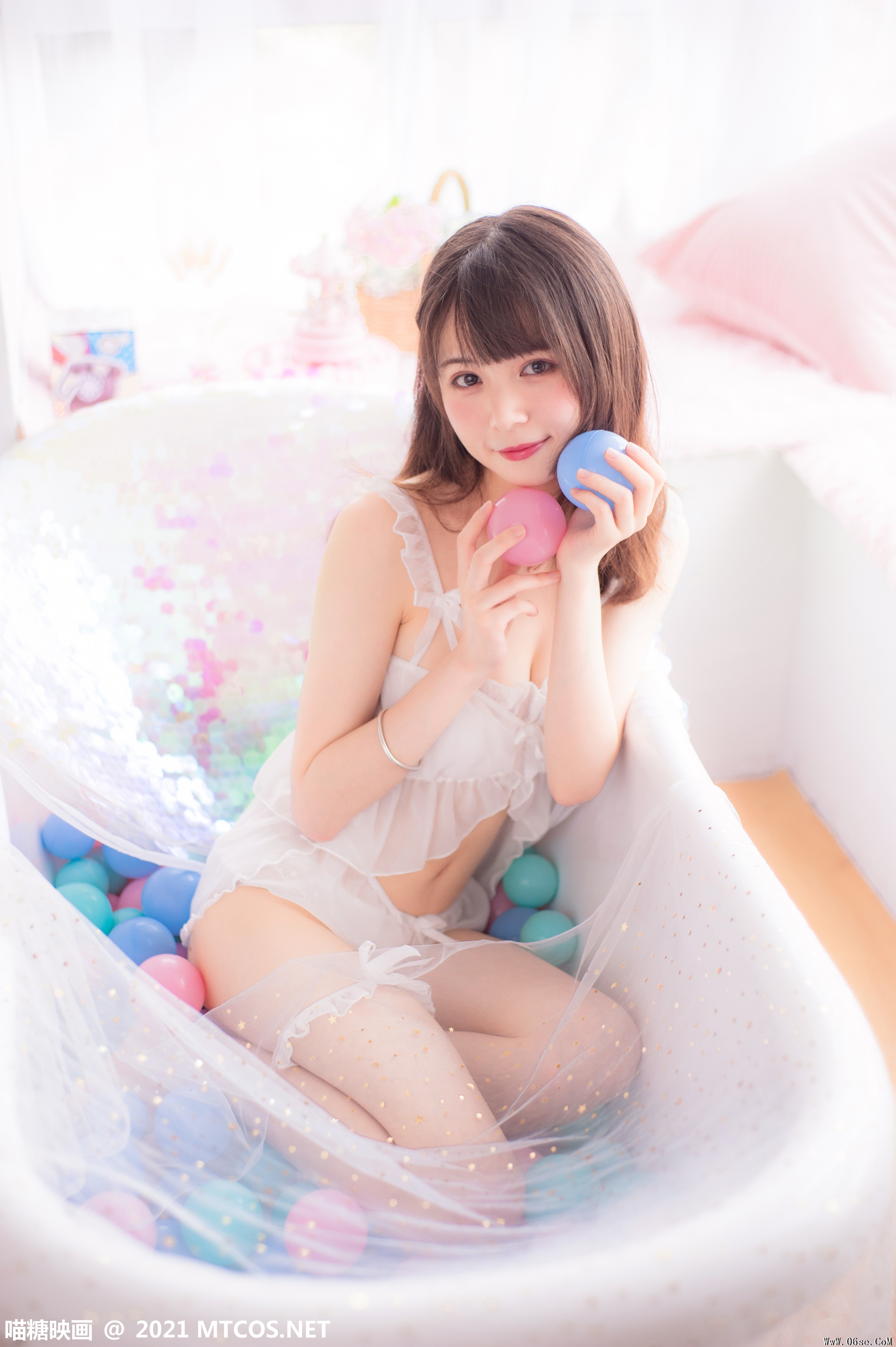 图片[5]-喵糖映画 VOL.351 泡泡粉裙[22P／99.5MB]-六色网
