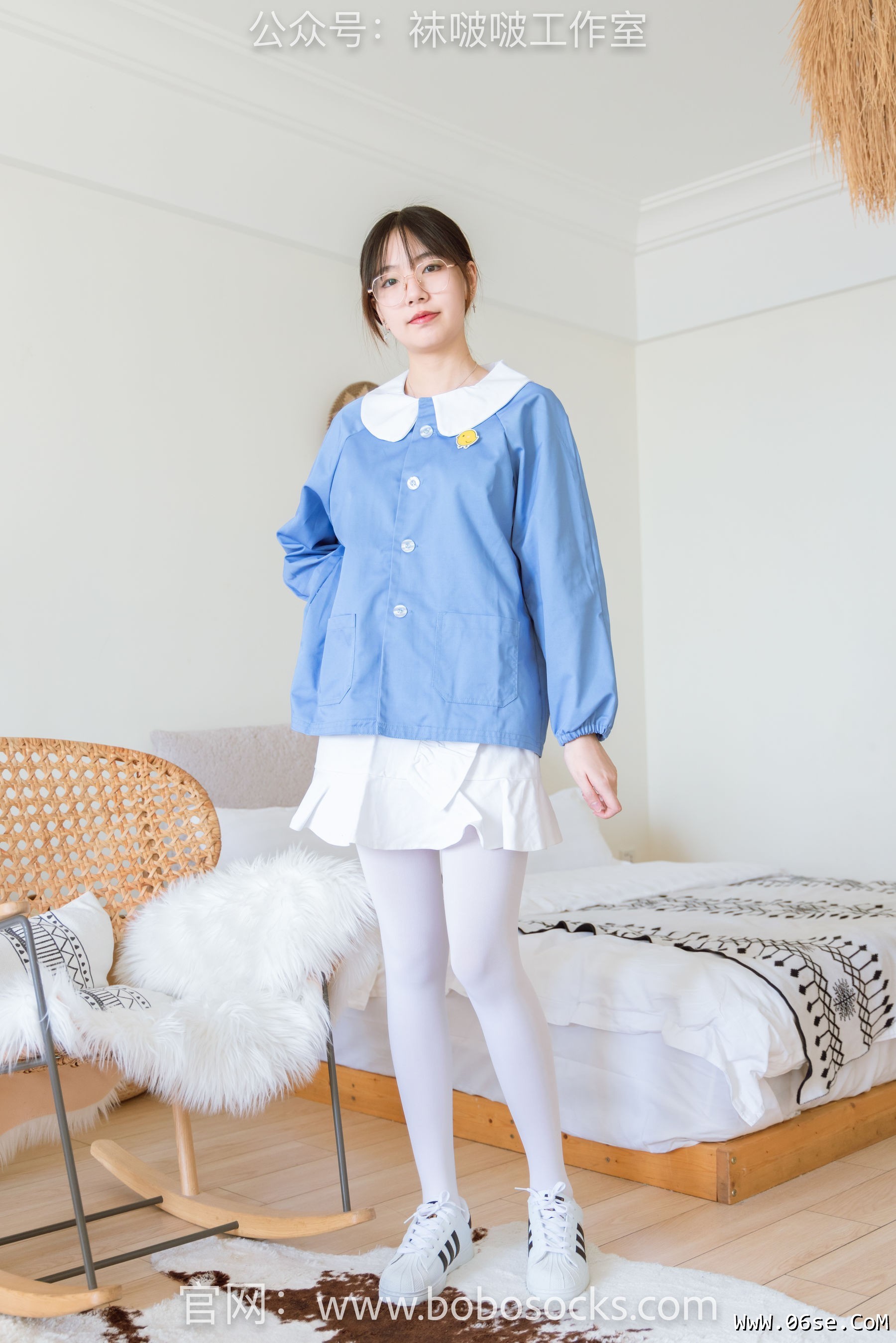 图片[2]-BoBoSocks袜啵啵 No.093 小甜豆-贝壳头、厚白丝[132P]-六色网