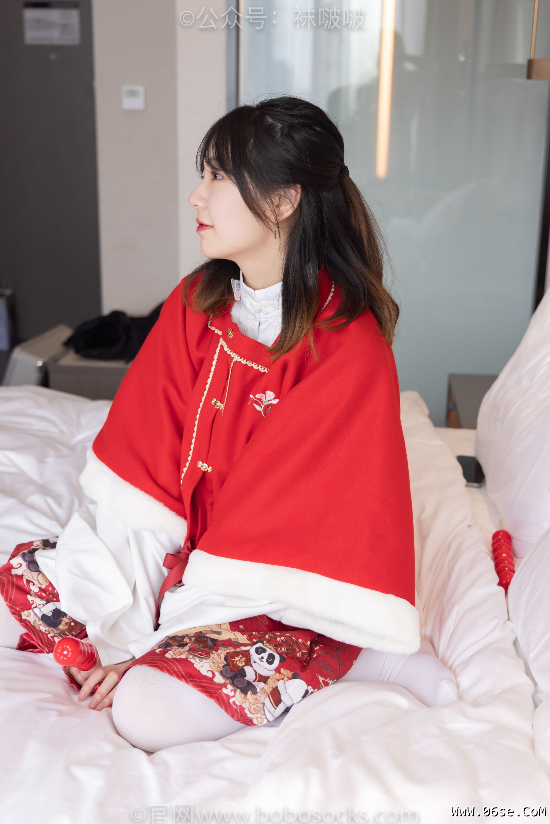图片[101]-BoBoSocks袜啵啵 No.054 小甜豆与稚予-给大家拜年啦[139P]-六色网
