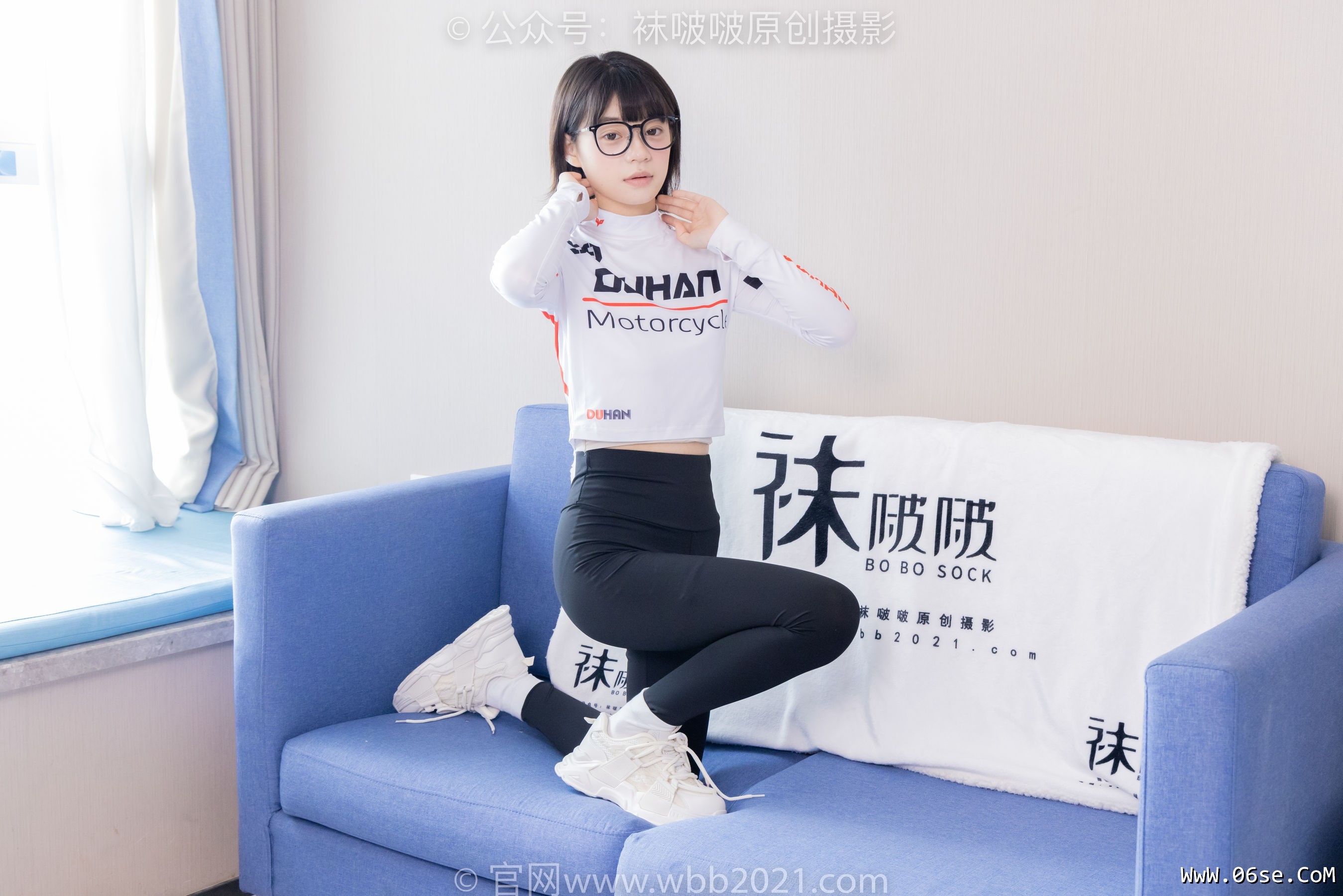 图片[63]-BoBoSocks袜啵啵 No.410 糯米 -运动鞋、白棉袜、肉丝、瑜伽裤裤里丝[145P]-六色网