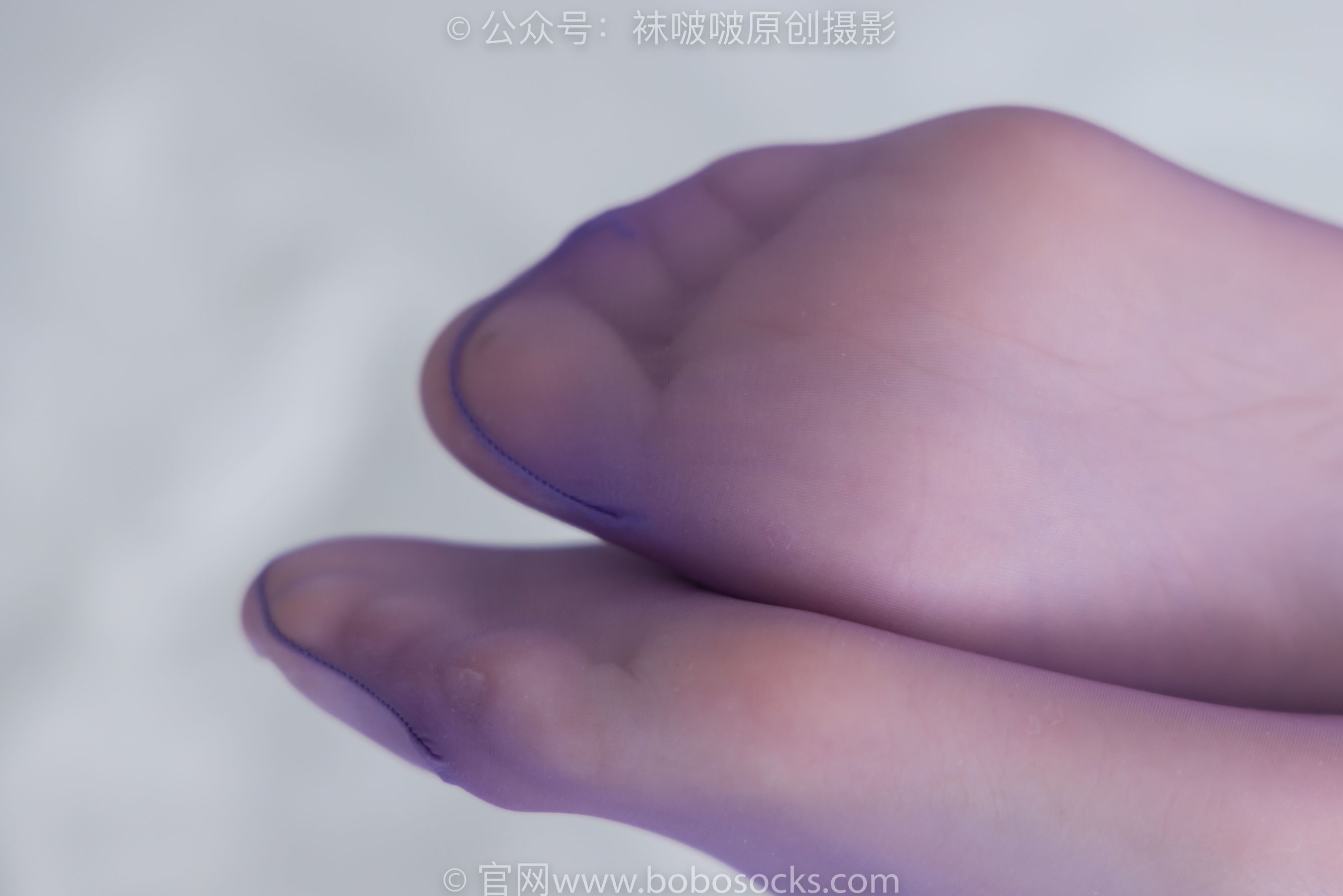图片[132]-BoBoSocks袜啵啵 No.205 小甜 豆-白色高跟鞋、紫色油亮丝袜[140P]-六色网