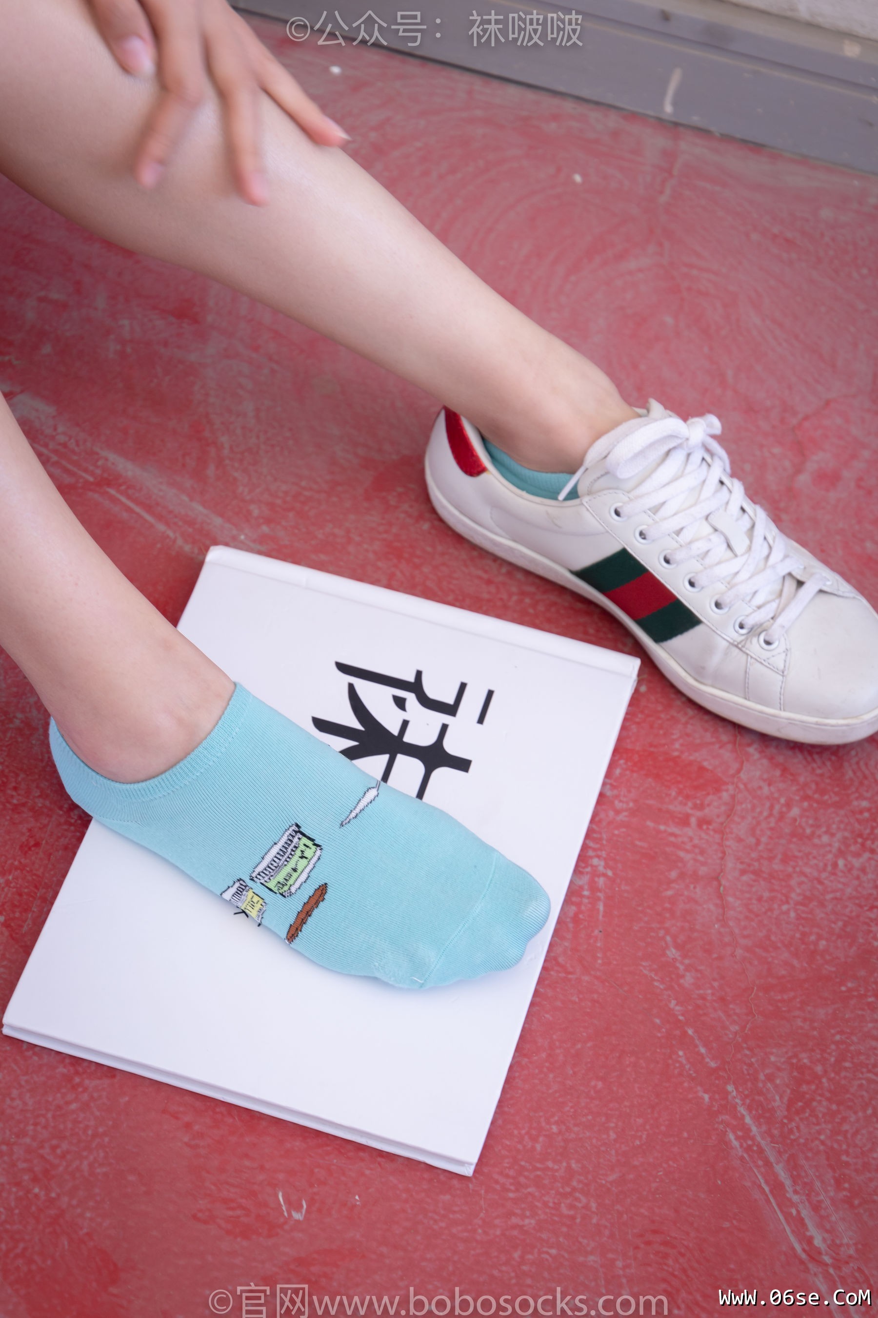 图片[43]-BoBoSocks袜啵啵 积分限定作品006 泡芙-板鞋、天蓝色短棉袜、裸足[138P]-六色网