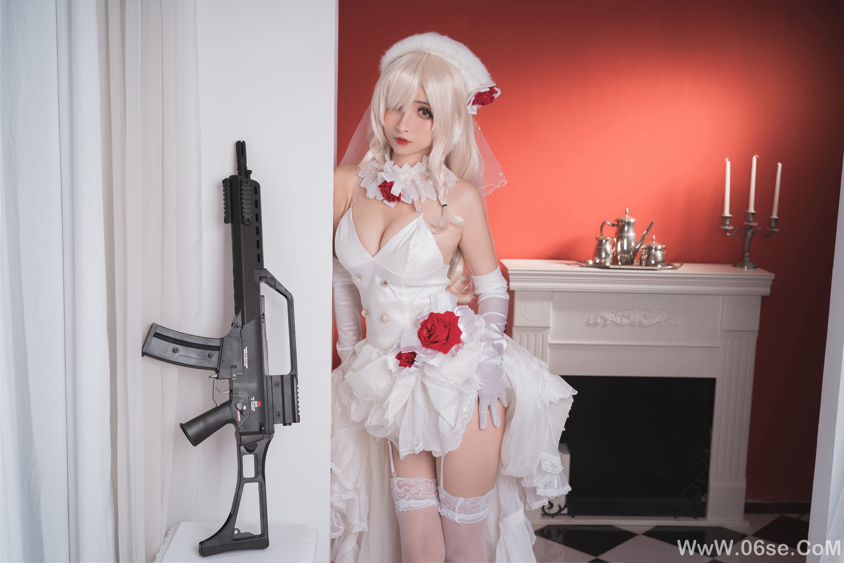 图片[20]-COS福利rioko凉凉子 G36C&花嫁[25P]-六色网