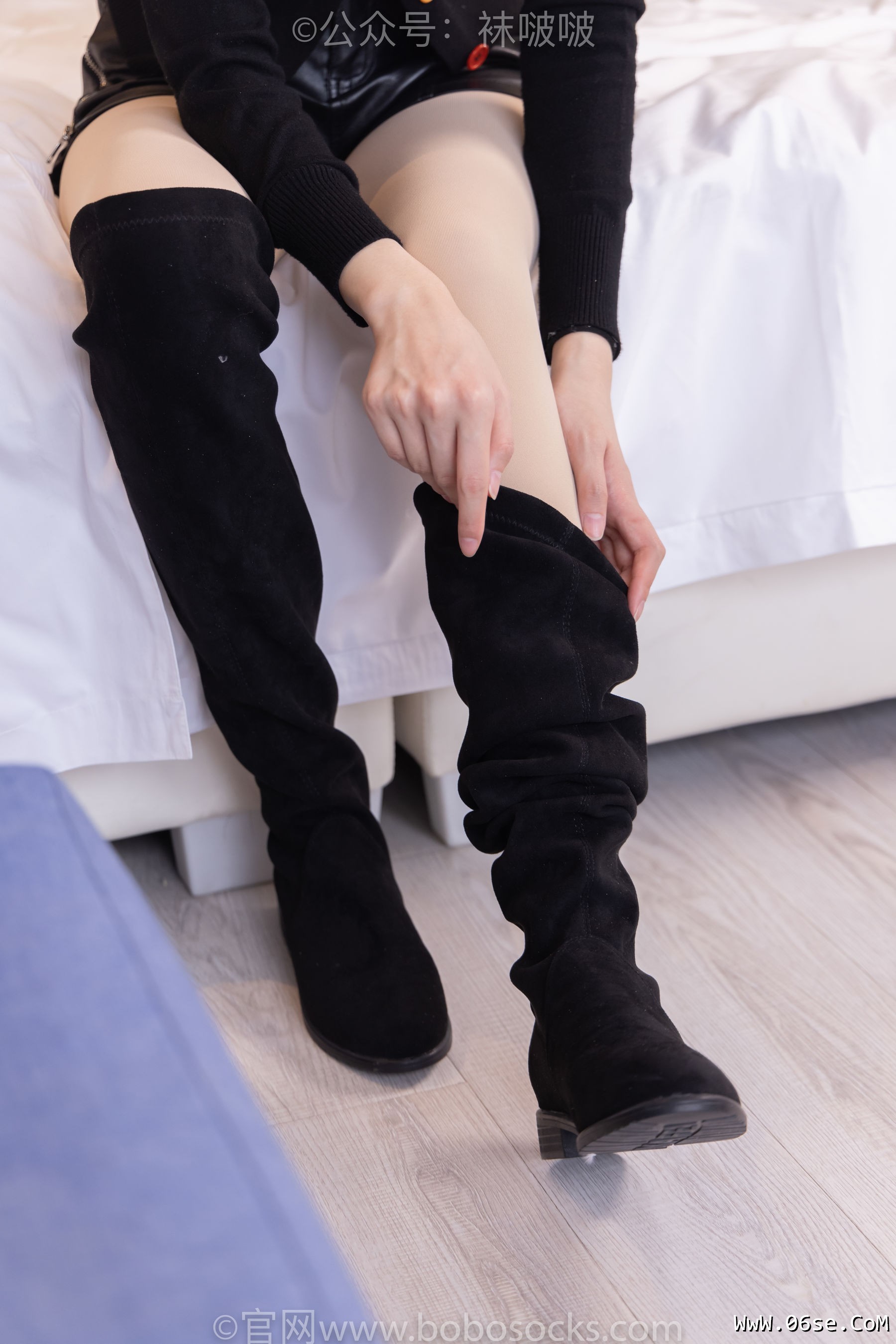 图片[105]-BoBoSocks袜啵啵 No.072 小甜豆-两双长靴、厚黑丝、厚肉丝[144P]-六色网