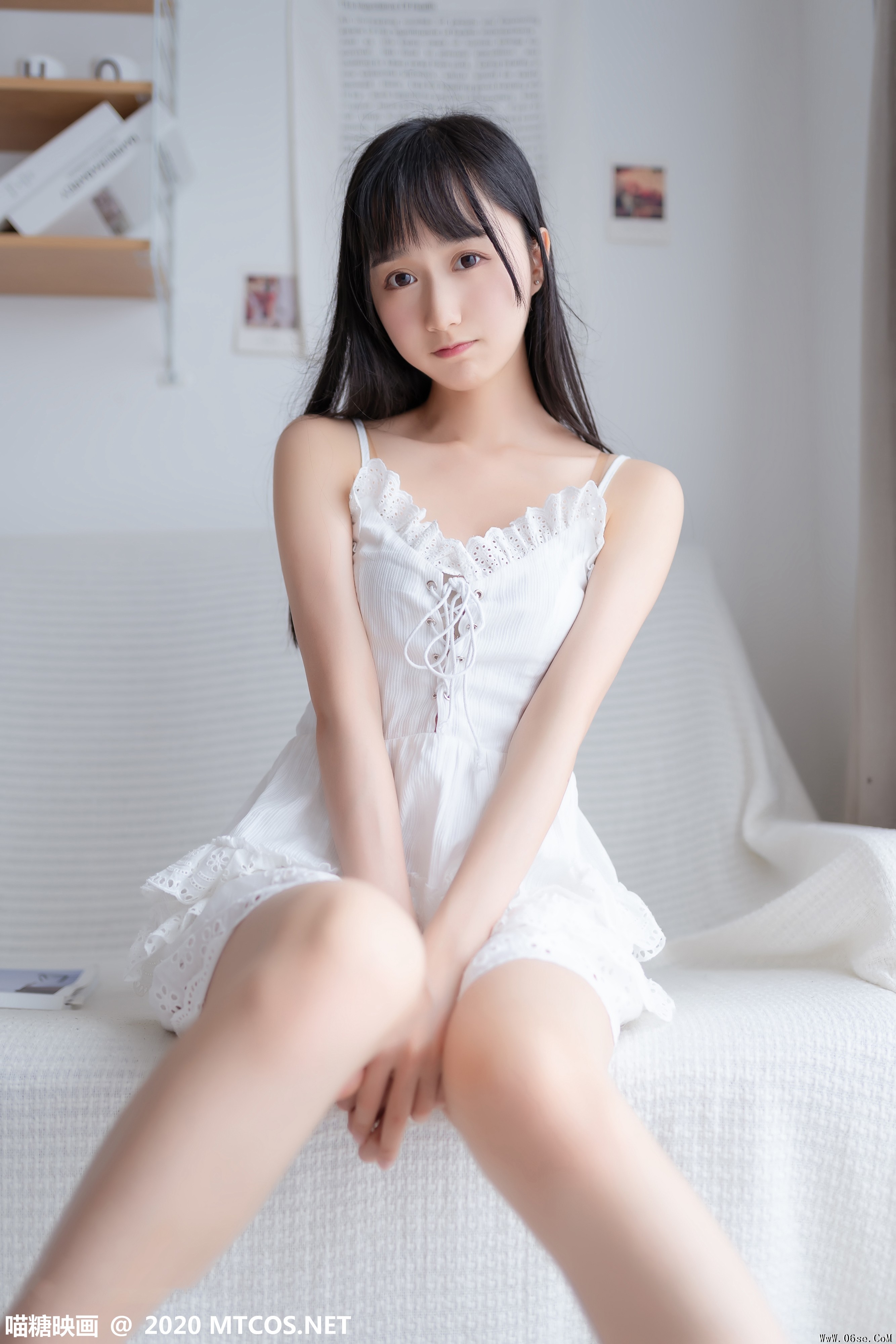 图片[33]-喵糖映画 VOL.187 白裙少女[40P／169MB]-六色网