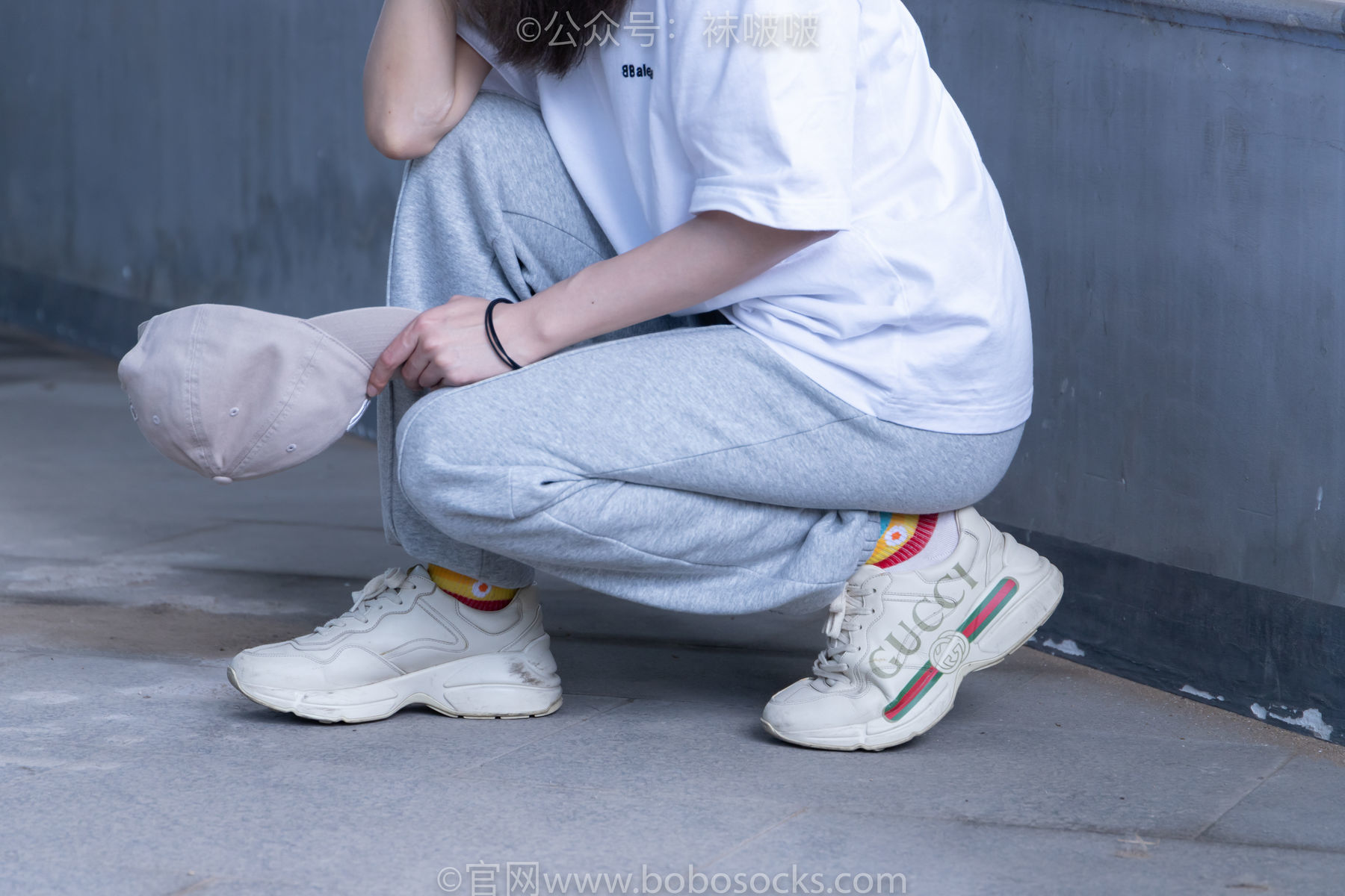图片[18]-BoBoSocks袜啵啵 No.012 泡芙-运动鞋、白棉袜、裸足[132P]-六色网