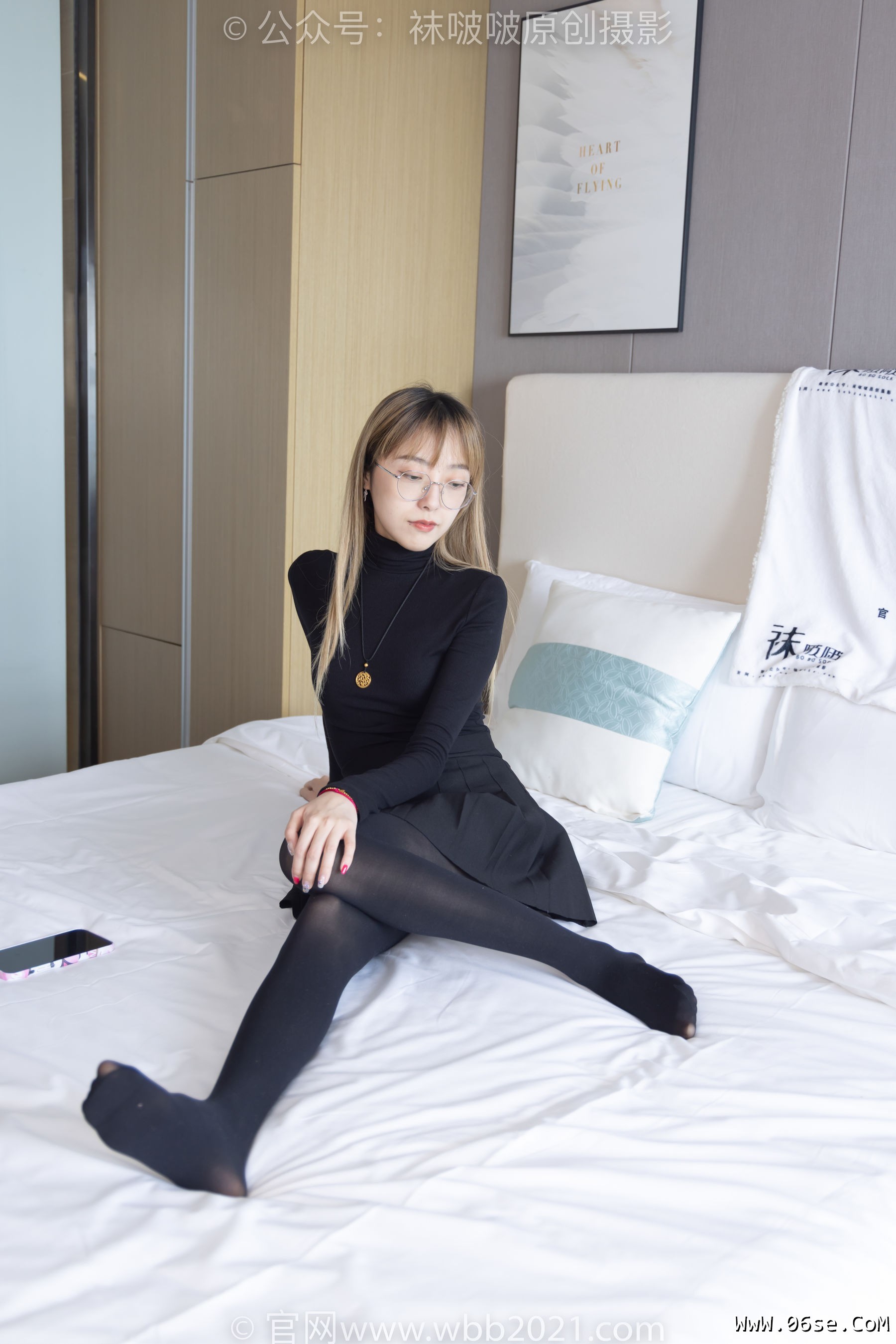 图片[107]-BoBoSocks袜啵啵 No.255 稚予 -皮鞋、厚黑丝[144P]-六色网
