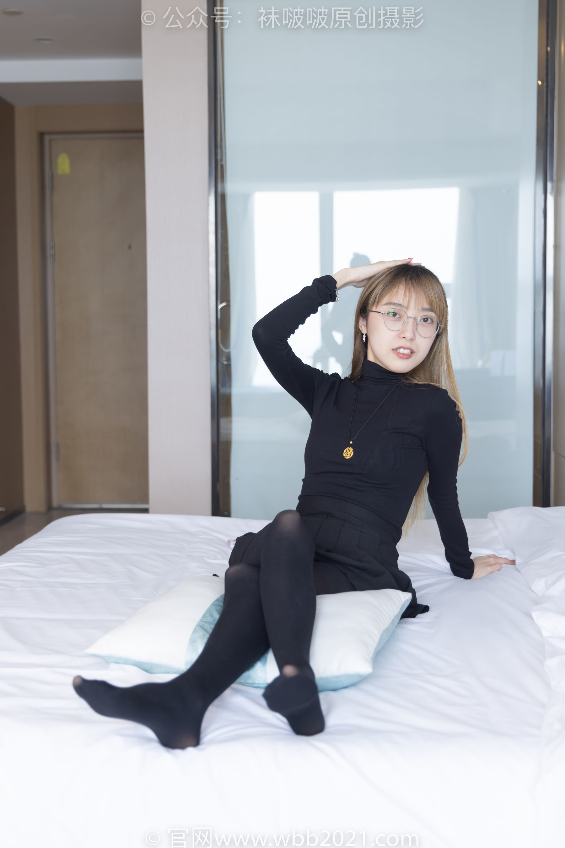 图片[9]-BoBoSocks袜啵啵 No.255 稚予 -皮鞋、厚黑丝[144P]-六色网