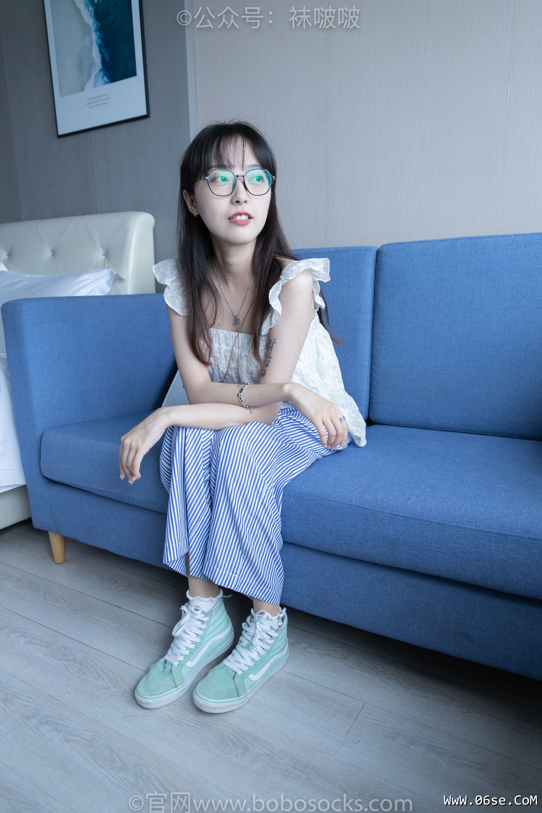 图片[5]-BoBoSocks袜啵啵 No.027 稚予- vans、白色棉袜、肉丝[136P]-六色网