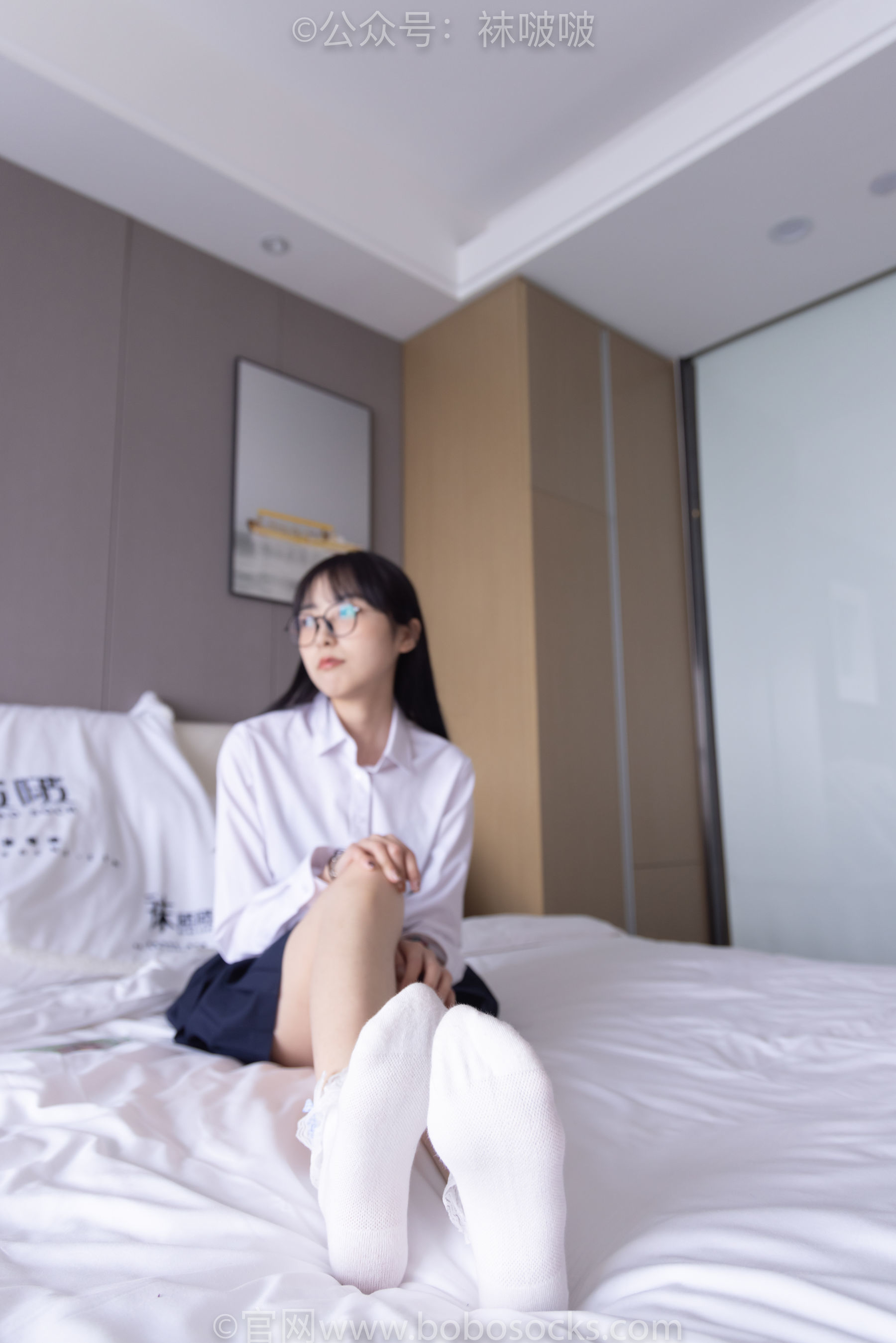 图片[73]-BoBoSocks袜啵啵 No.070 稚予-皮鞋、拖鞋、过膝袜、白棉袜[148P]-六色网