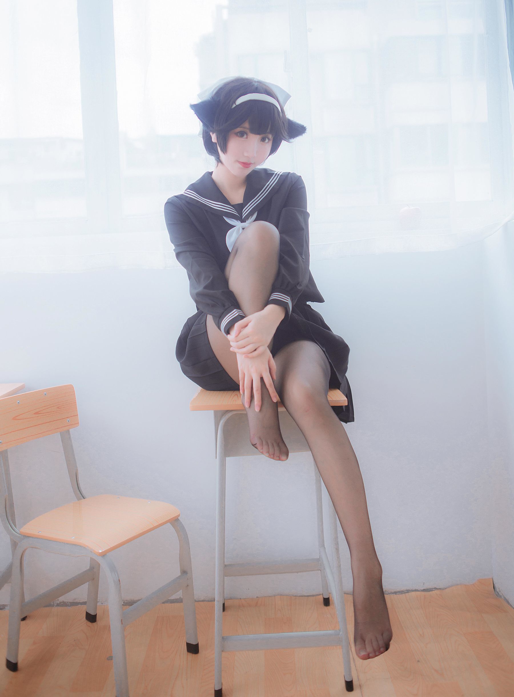 图片[7]-人气Coser黑川 獒犬制服[30P]-六色网