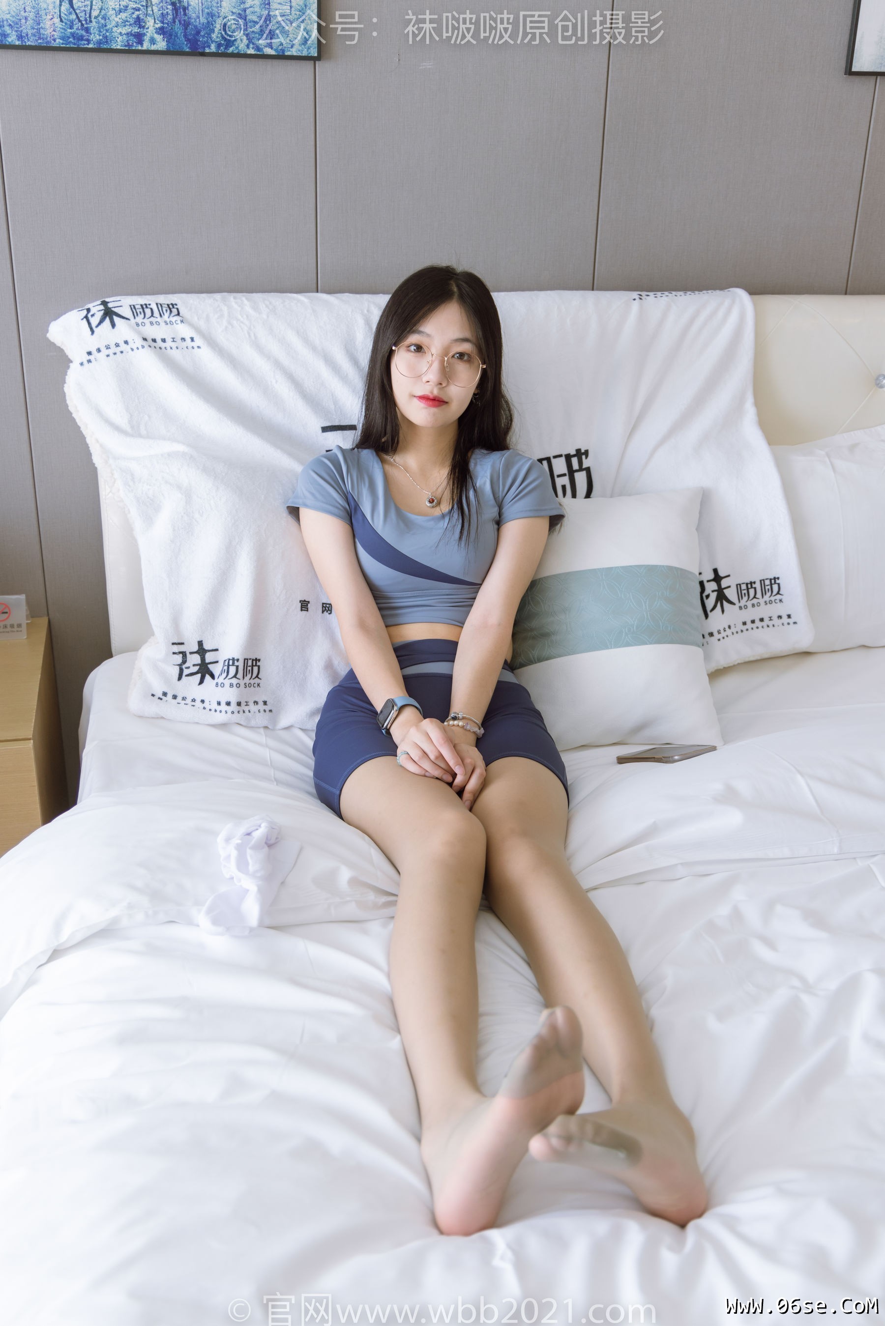 图片[2]-BoBoSocks袜啵啵 No.269 小甜豆 -运动鞋、白棉袜、灰丝、瑜伽裤裤里丝[139P]-六色网