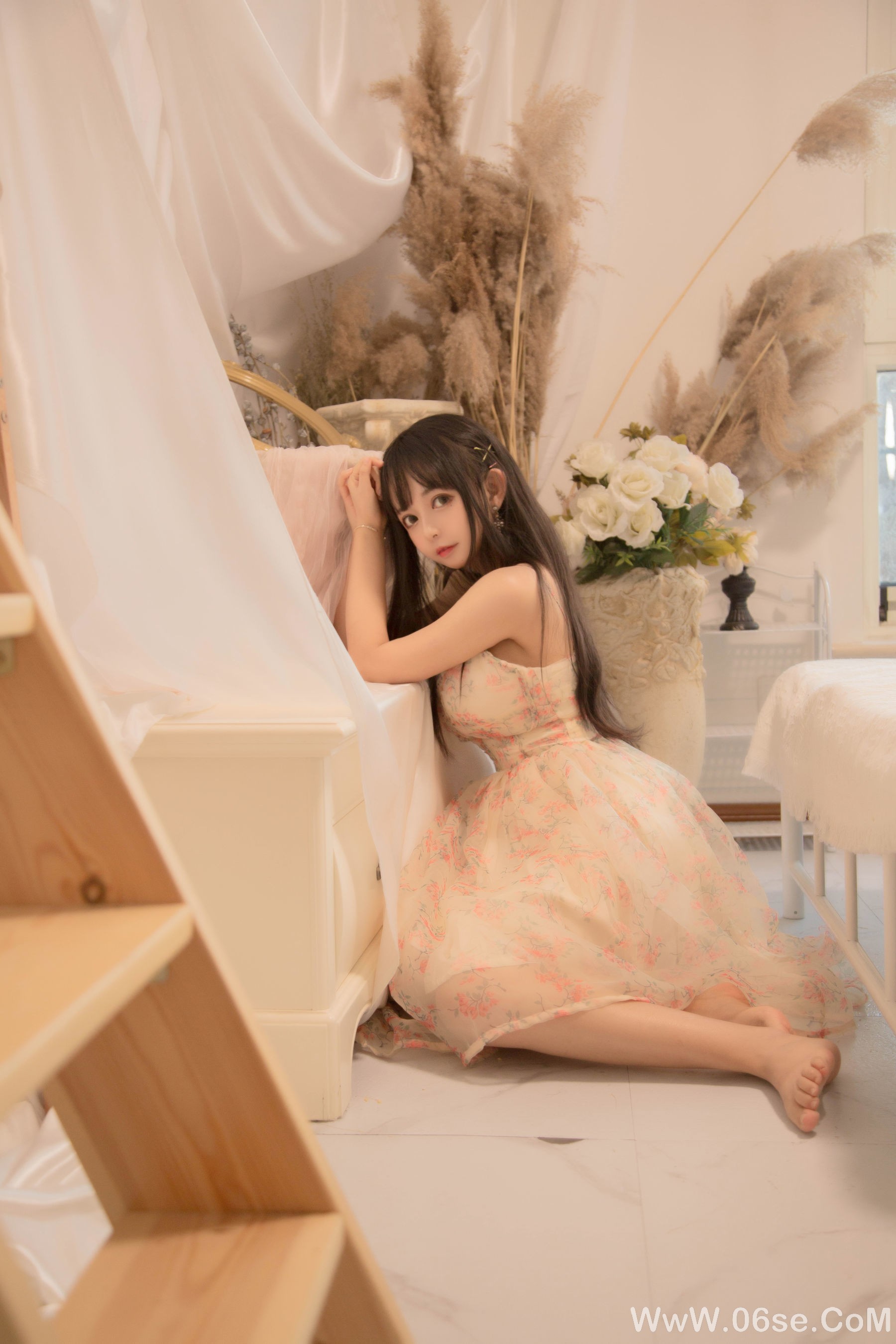 图片[16]-大眼萌妹黑猫猫OvO good morning + good night[24P]-六色网