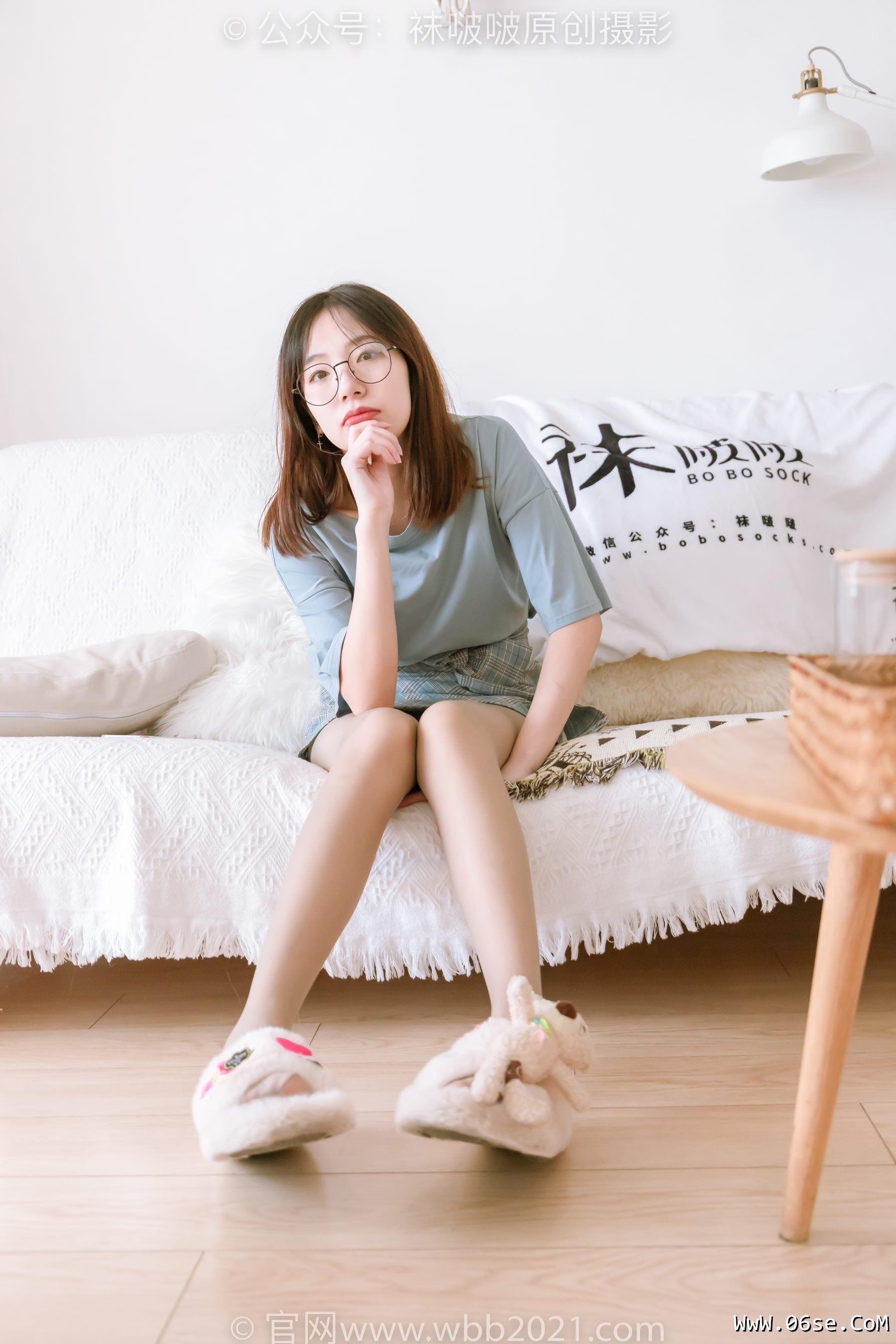 图片[25]-BoBoSocks袜啵啵 No.239 小甜豆-棉拖鞋、灰丝、裸足[140P]-六色网