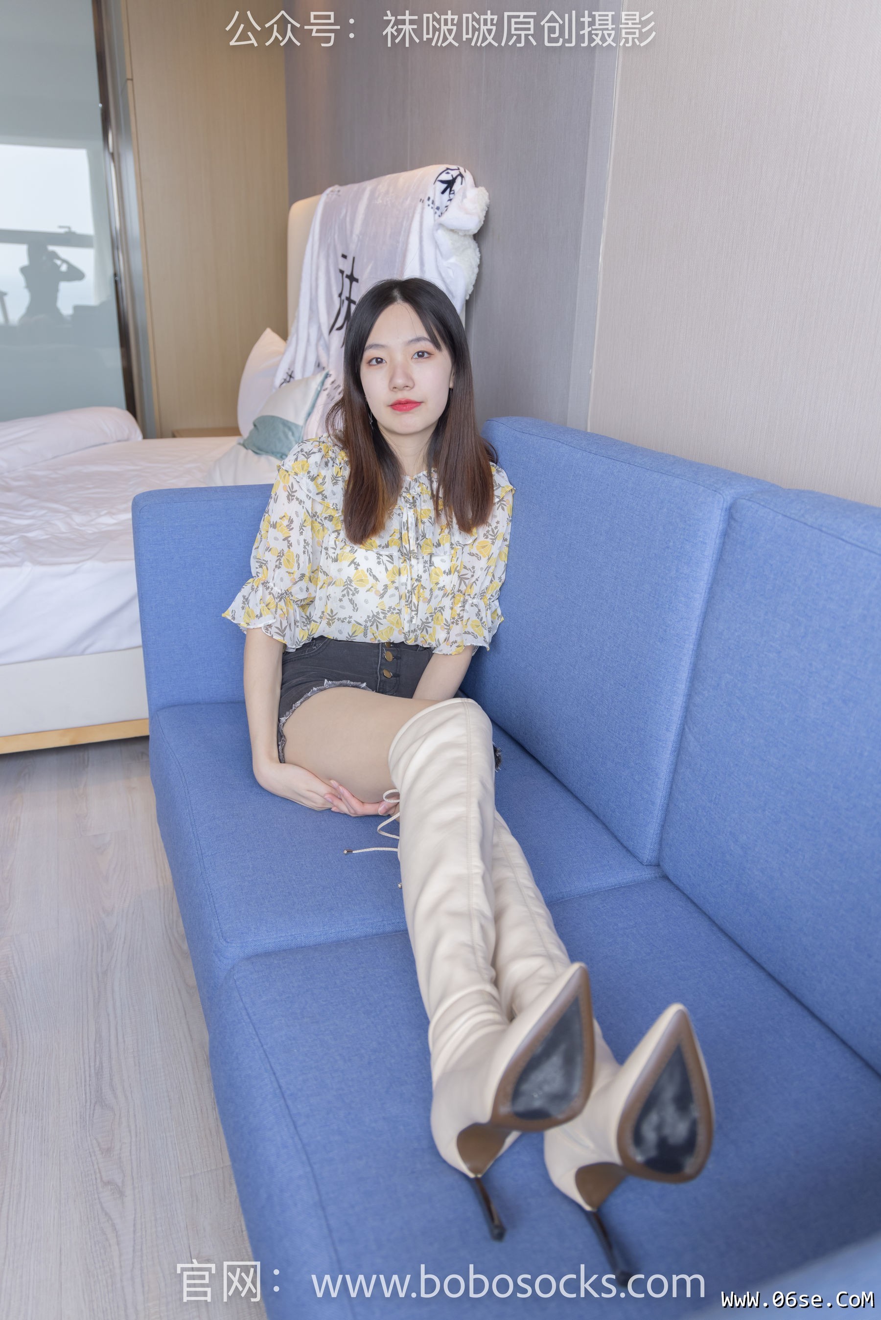图片[117]-BoBoSocks袜啵啵 No.136 小甜豆-高跟长靴、白棉袜、裸足[200P]-六色网