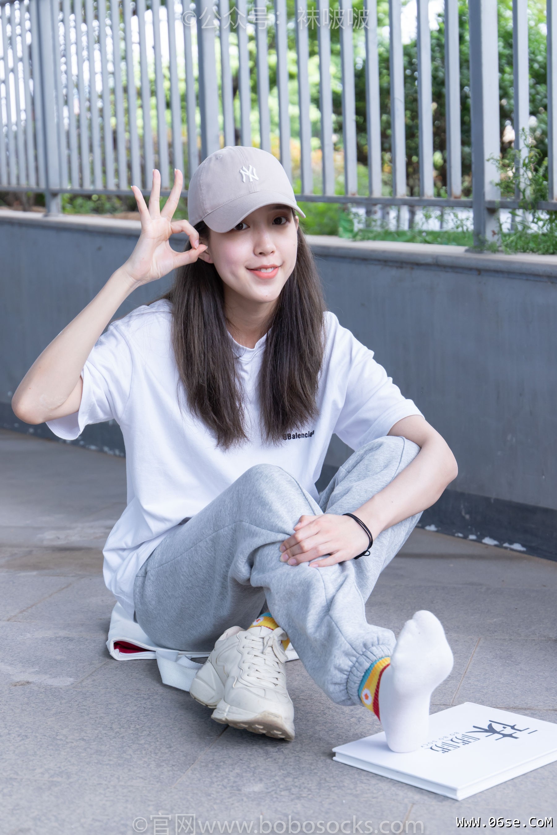 图片[62]-BoBoSocks袜啵啵 No.012 泡芙-运动鞋、白棉袜、裸足[132P]-六色网