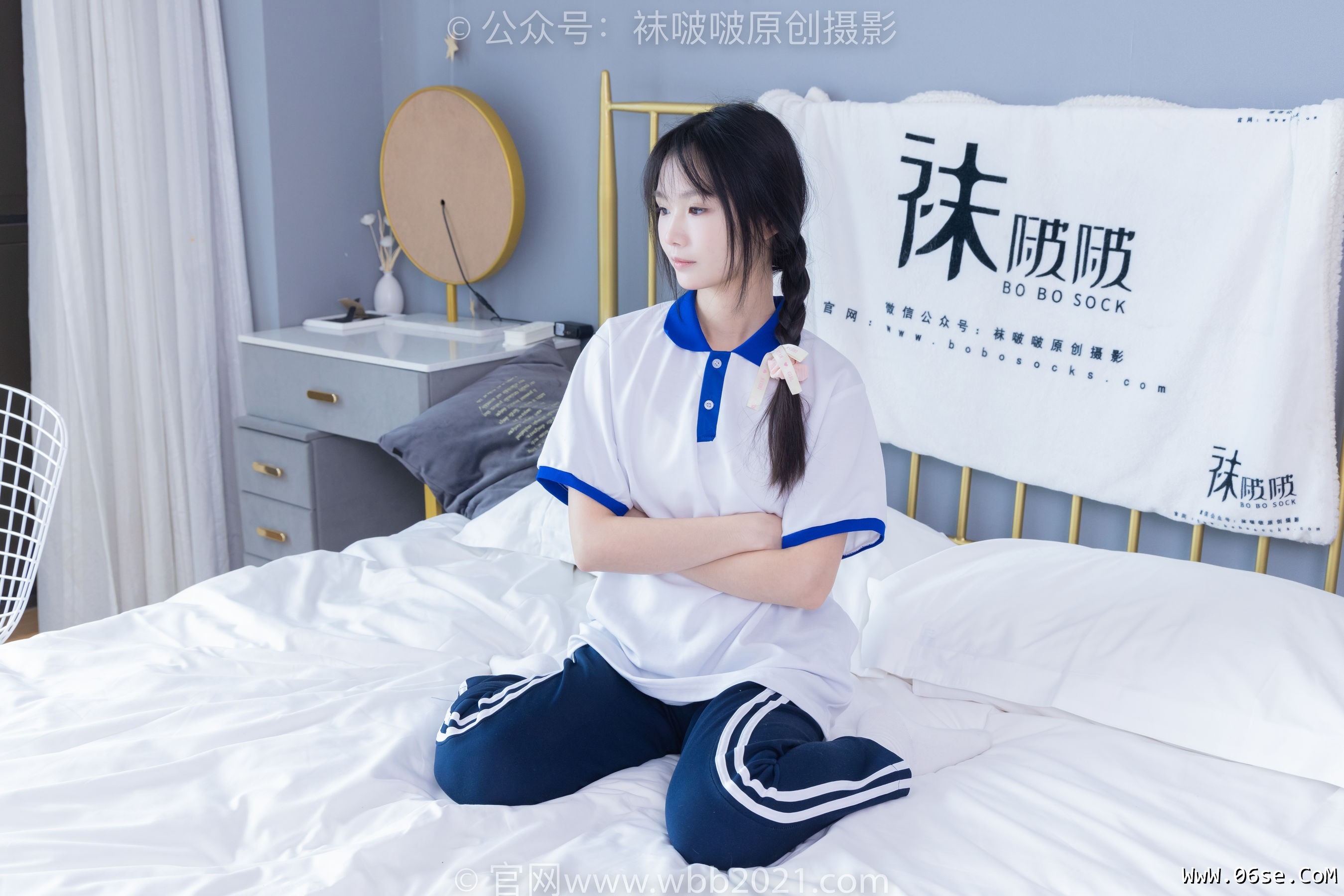 图片[111]-BoBoSocks袜啵啵 No.366 甜甜圈 -三双板鞋、白棉袜、短白丝[150P]-六色网
