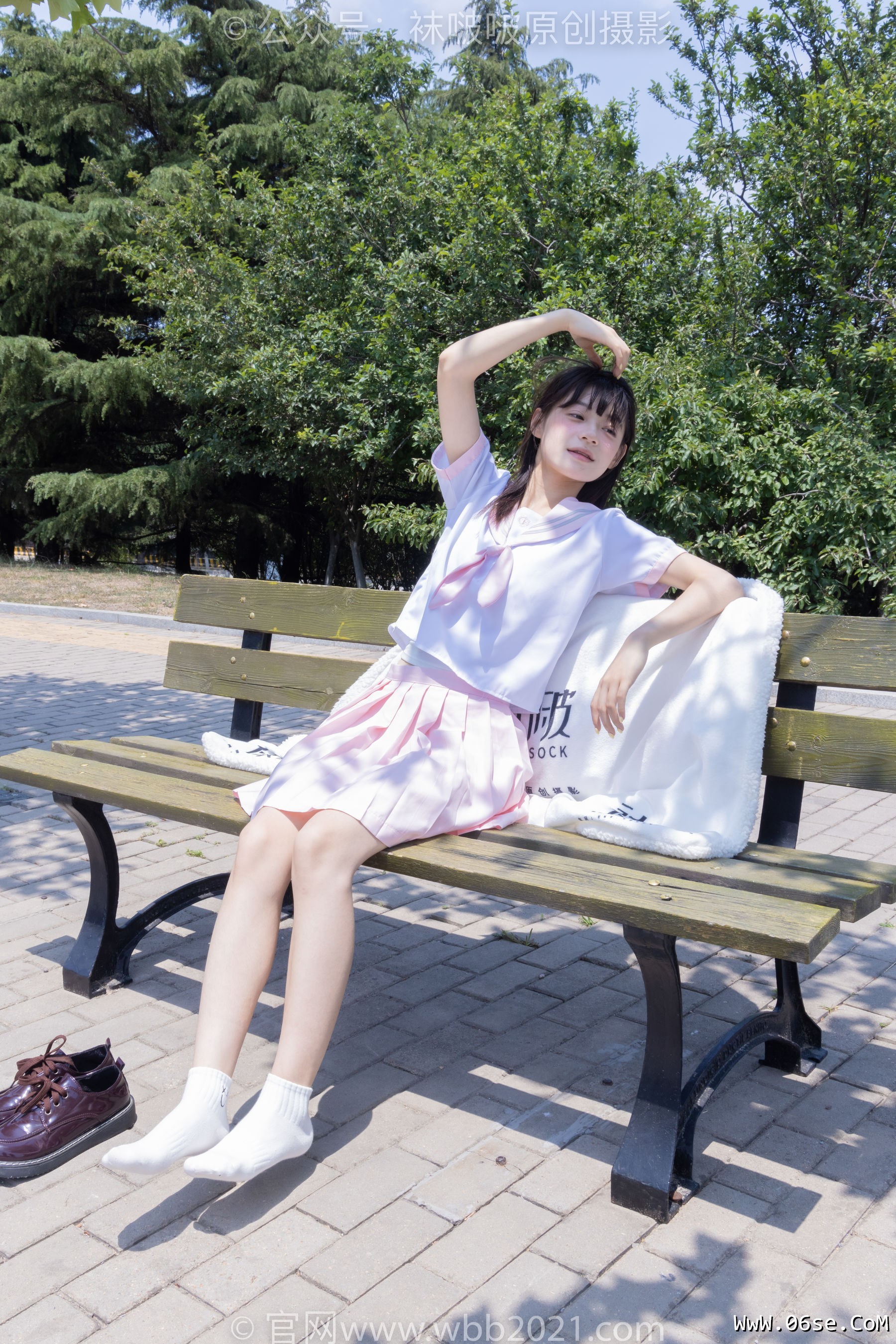 图片[96]-BoBoSocks袜啵啵 No.399 糯米 -皮鞋、白棉袜、jk制服[145P]-六色网