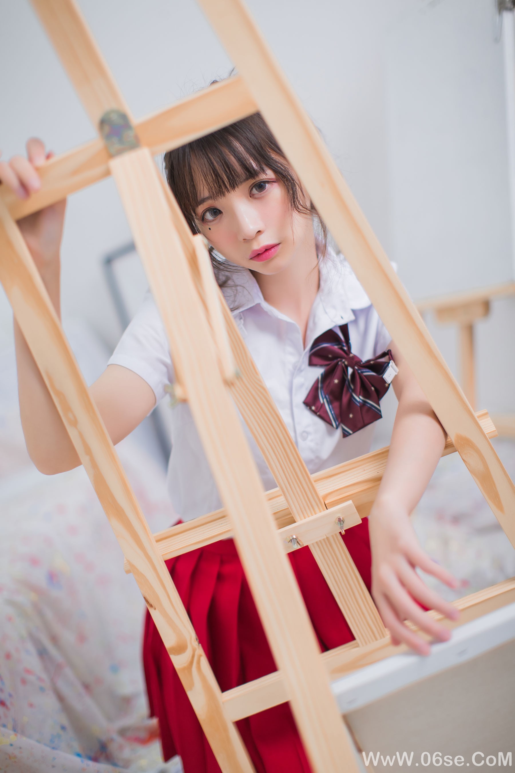 图片[9]-疯猫ss 画室JK少女[23P]-六色网