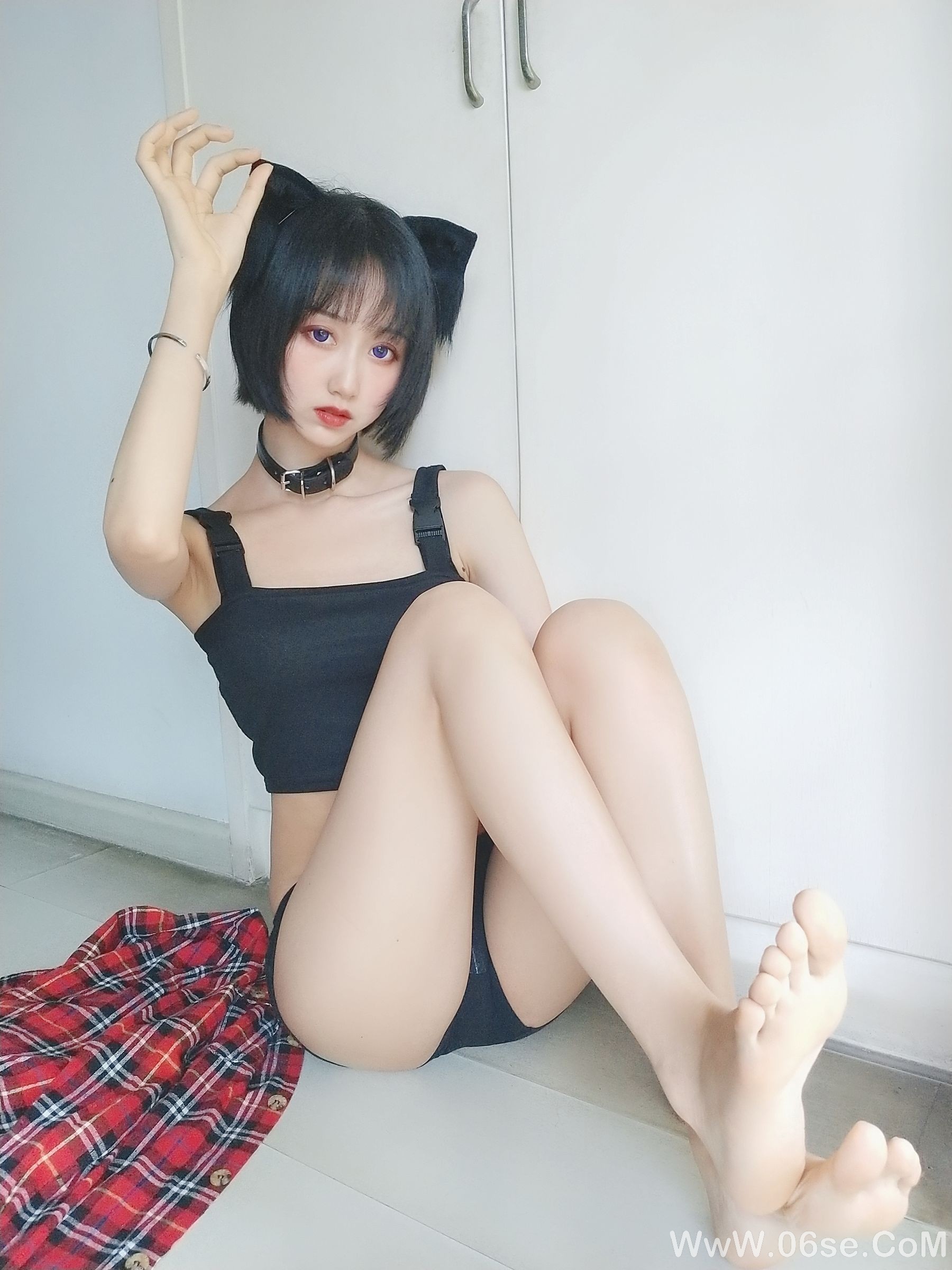 图片[10]-萌系小姐姐木绵绵OwO 不良猫[44P]-六色网