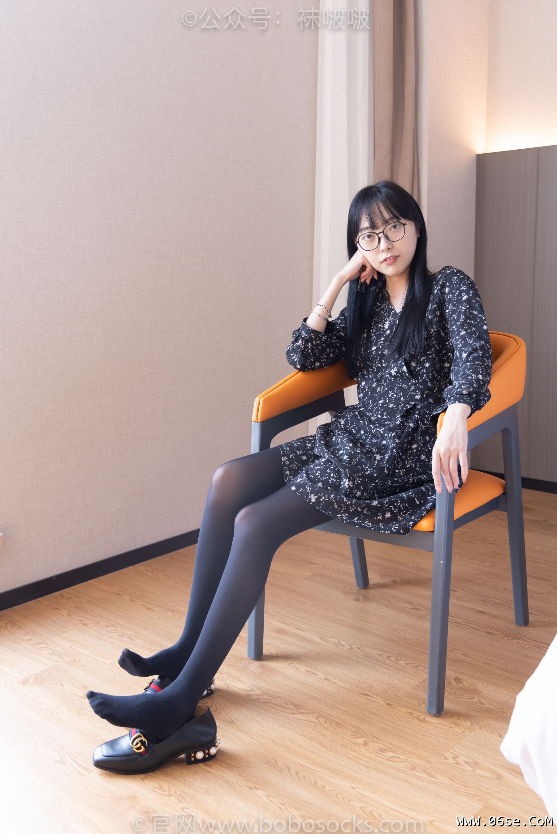 图片[100]-BoBoSocks袜啵啵 No.064 稚予-平底鞋、厚黑丝[137P]-六色网