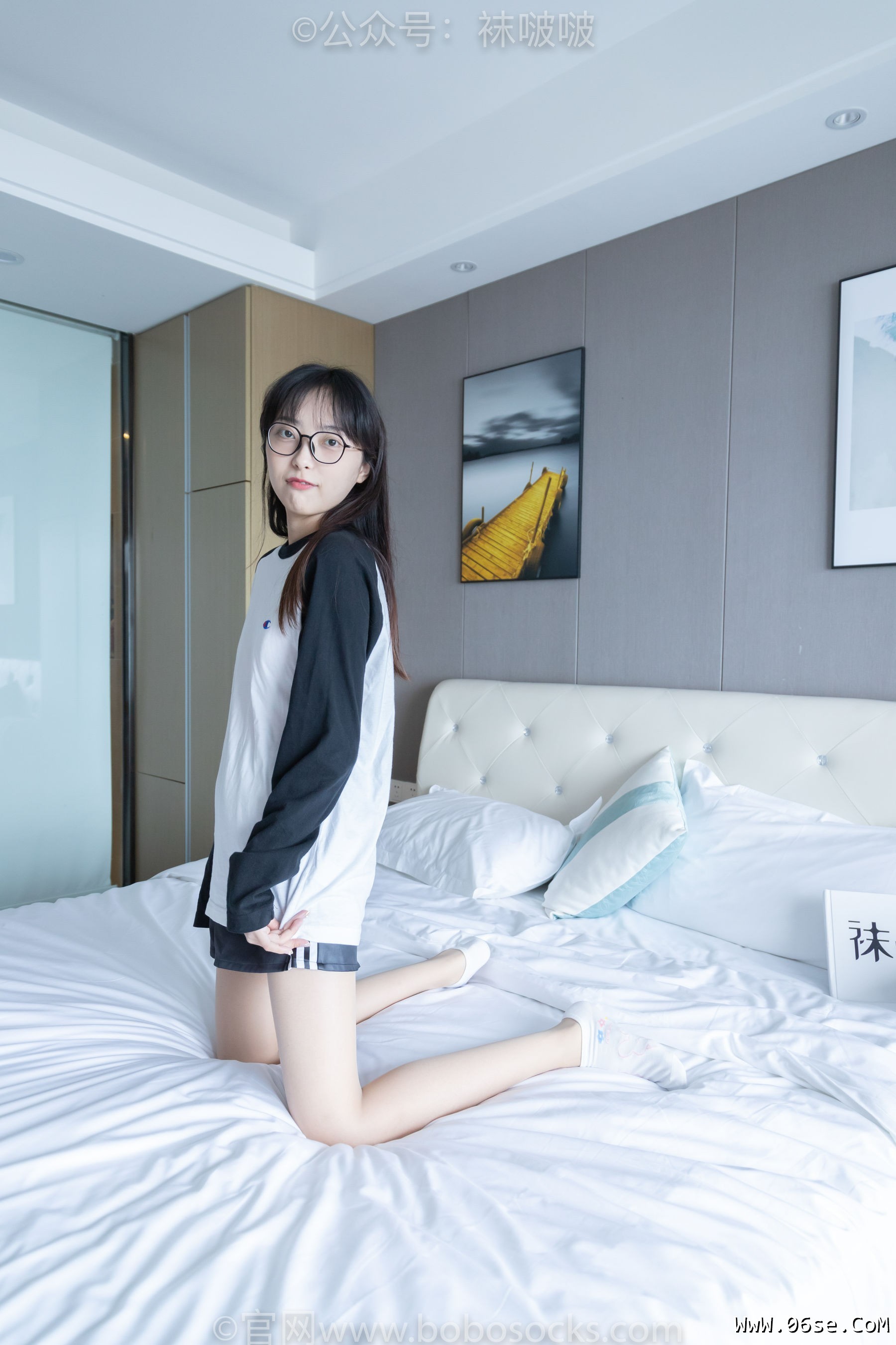 图片[77]-BoBoSocks袜啵啵 No.015 稚予-阿迪板鞋、白色短棉袜、肉丝[148P]-六色网