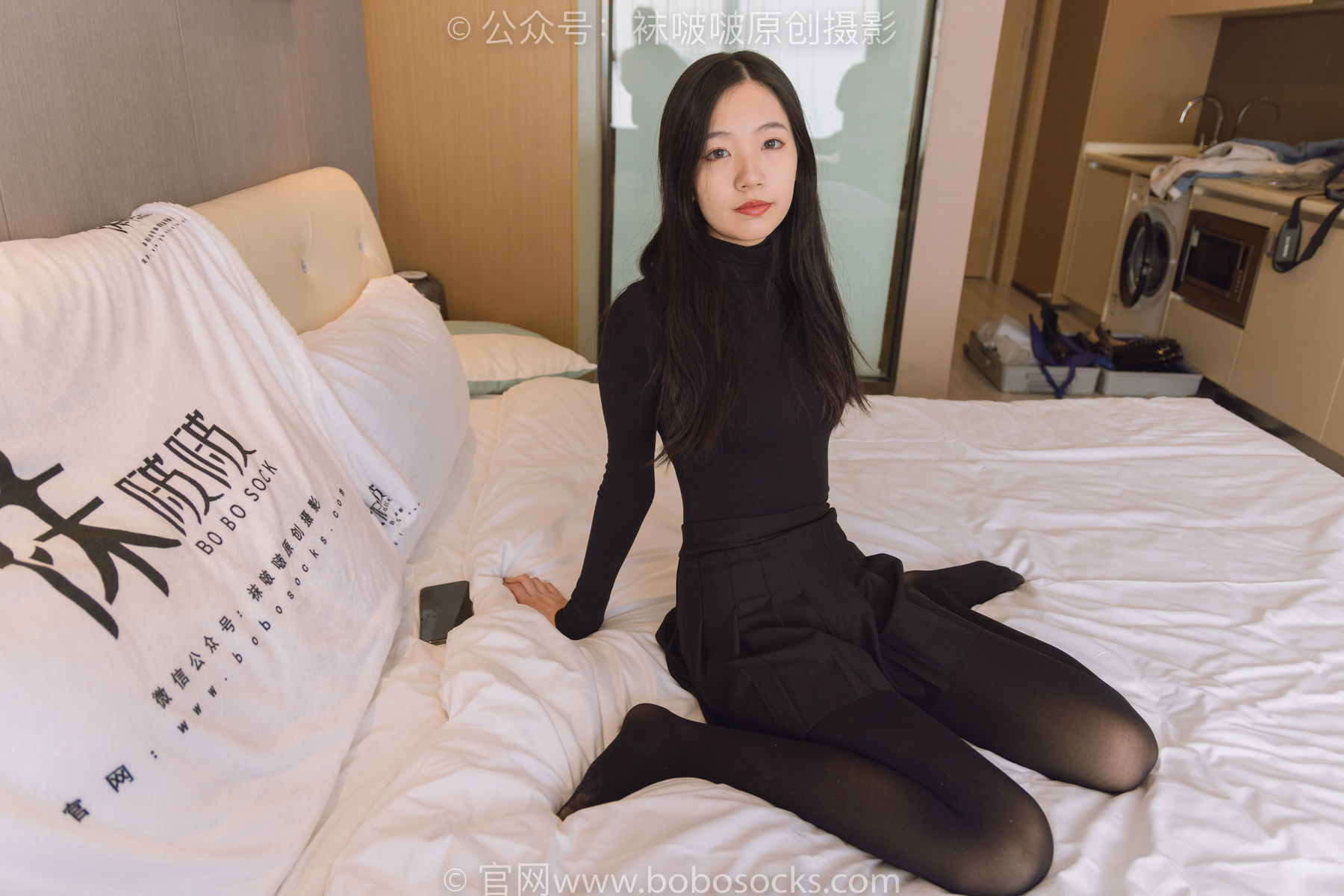 图片[11]-BoBoSocks袜啵啵 No.184 小甜豆-黑皮鞋、厚黑丝[140P]-六色网