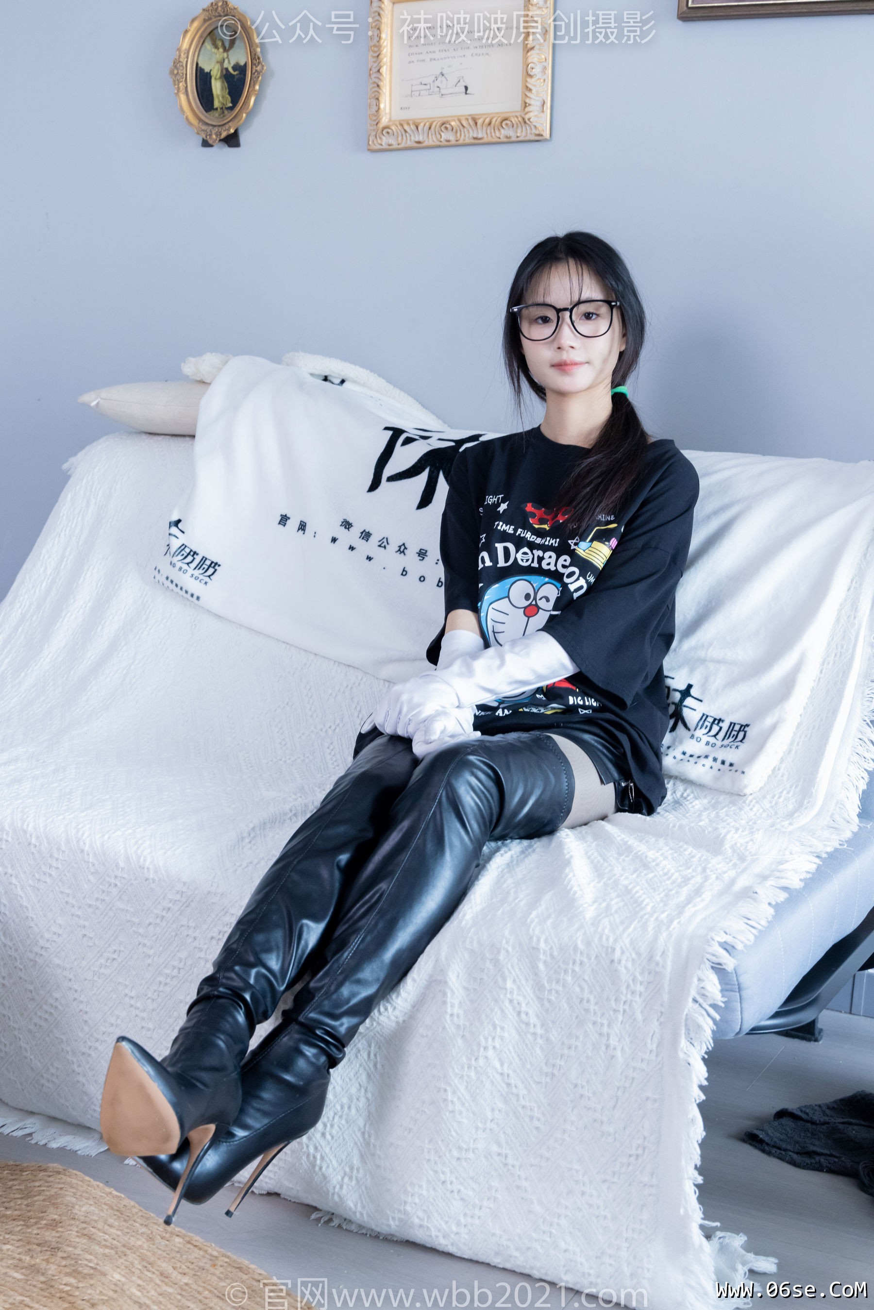 图片[61]-BoBoSocks袜啵啵 No.343 甜甜圈 -高跟长靴、黑丝打底、肉丝[150P]-六色网