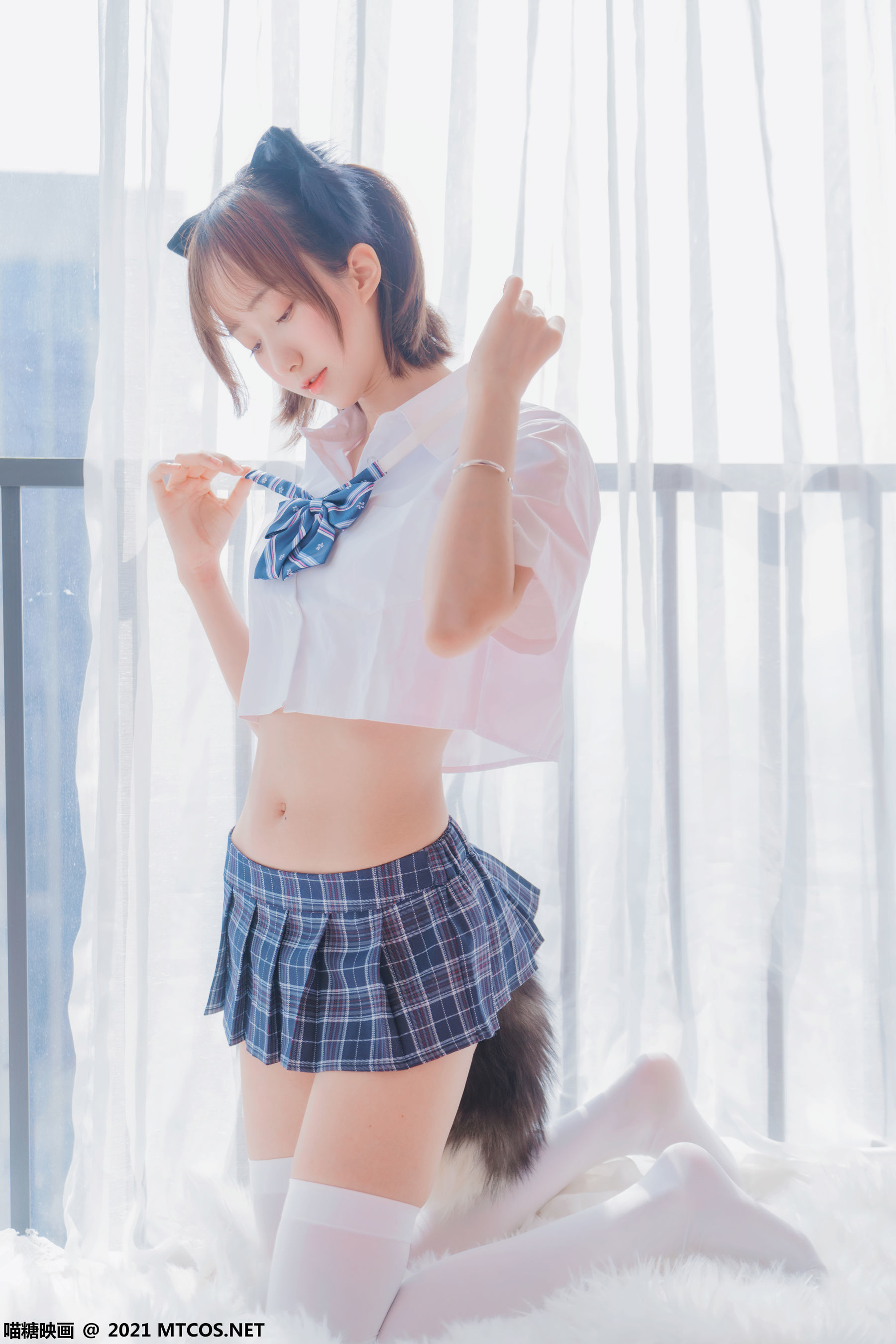 图片[9]-喵糖映画 VOL.436 猫儿少女 [33P]-六色网